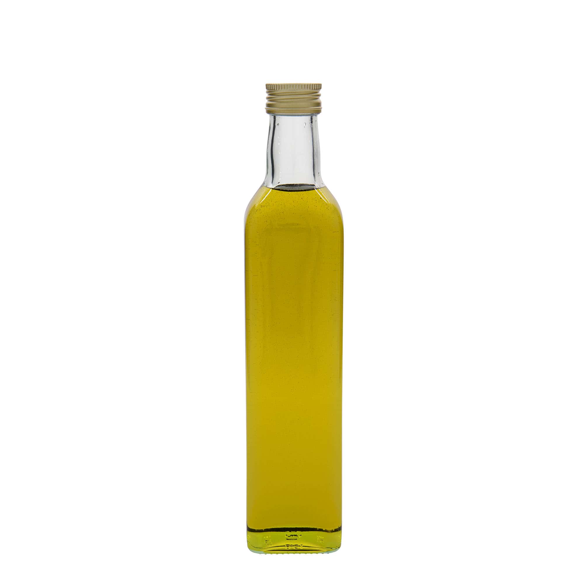500 ml üvegpalack 'Marasca', négyzet alakú, nyílás: PP 31,5