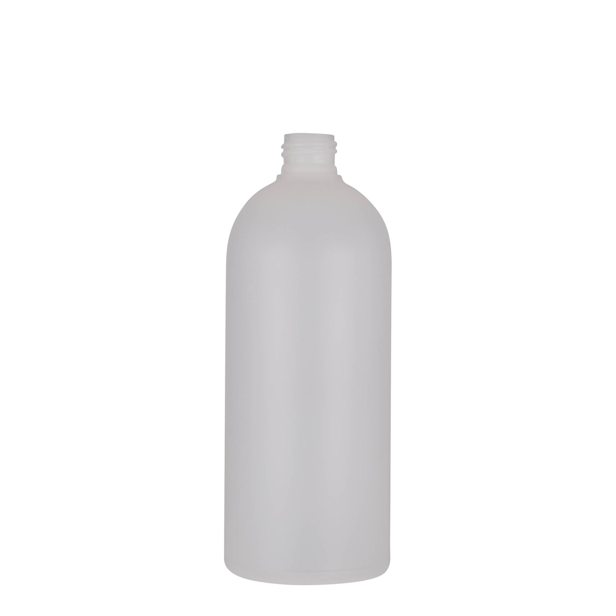 500 ml műanyag palack 'Tuffy', HDPE, természetes, nyakméret: 24/410
