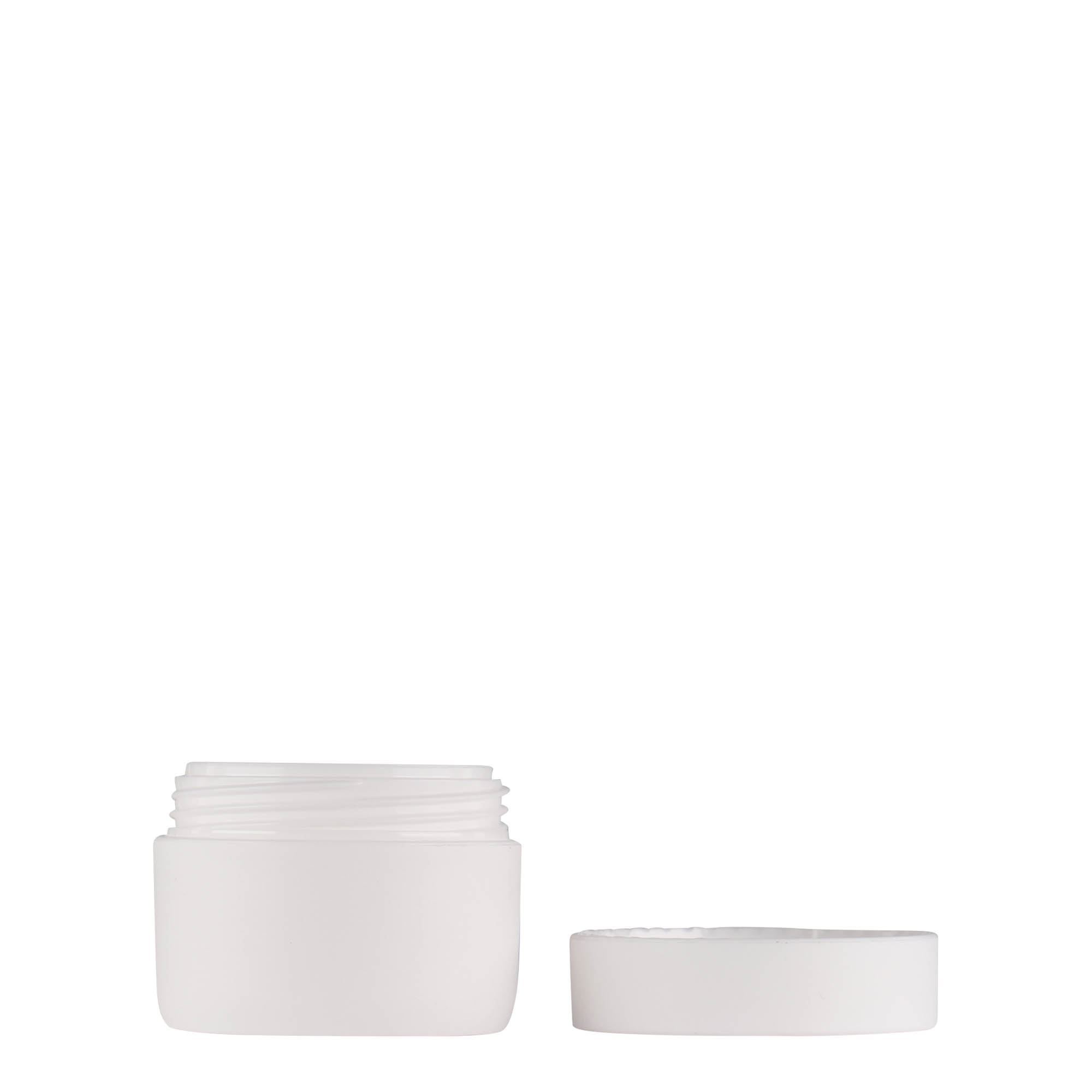 10 ml műanyag tégely 'Antonella', PP, fehér, nyílás: csavarzár