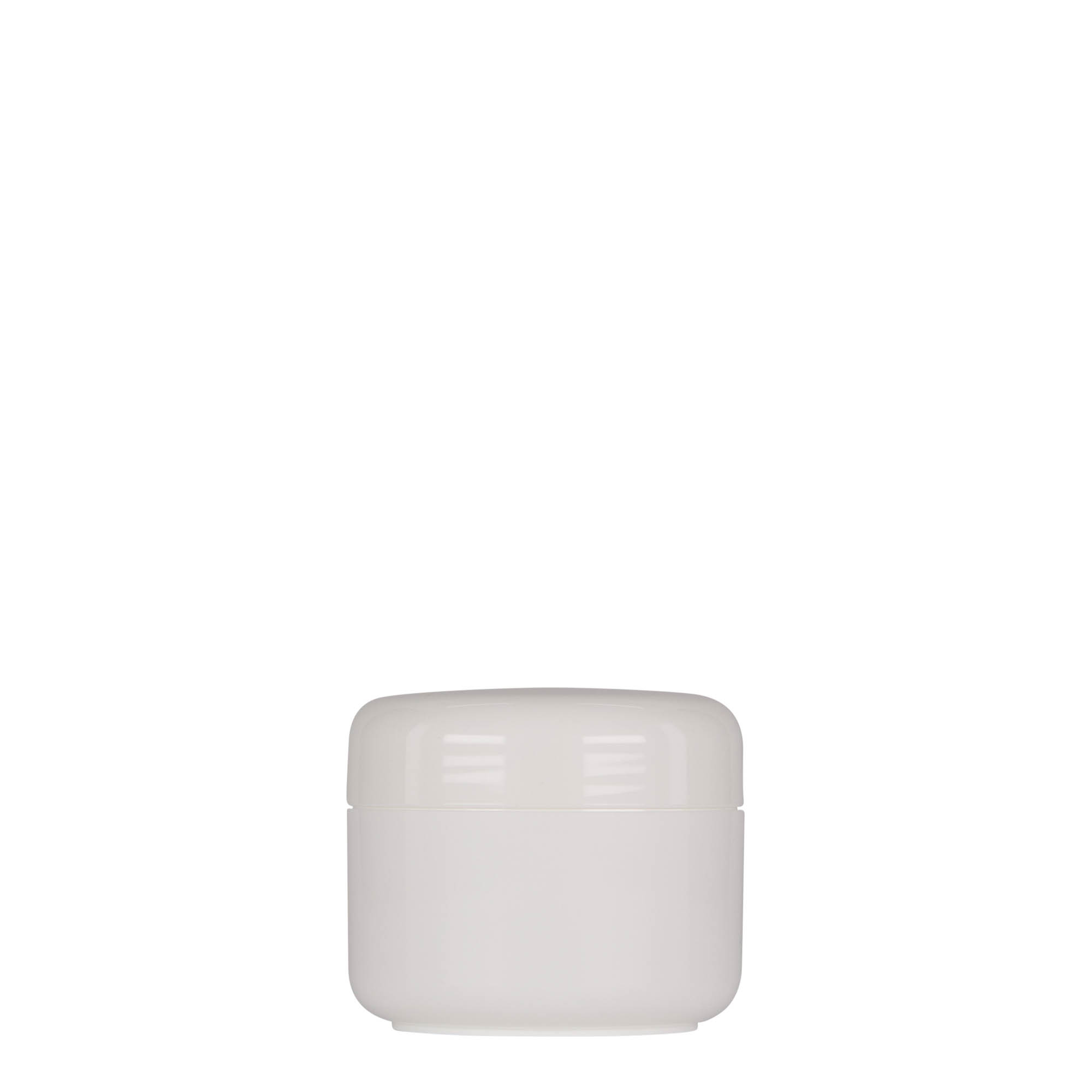 50 ml műanyagdoboz 'Bianca', PP, fehér, nyílás: csavarzár