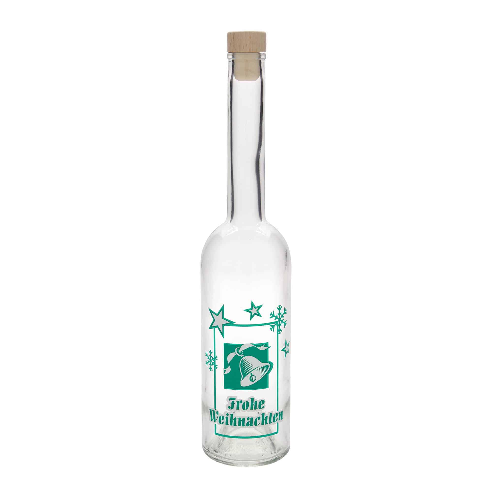 500 ml üvegpalack 'Opera', motívum: Boldog Karácsonyt, nyílás: parafa