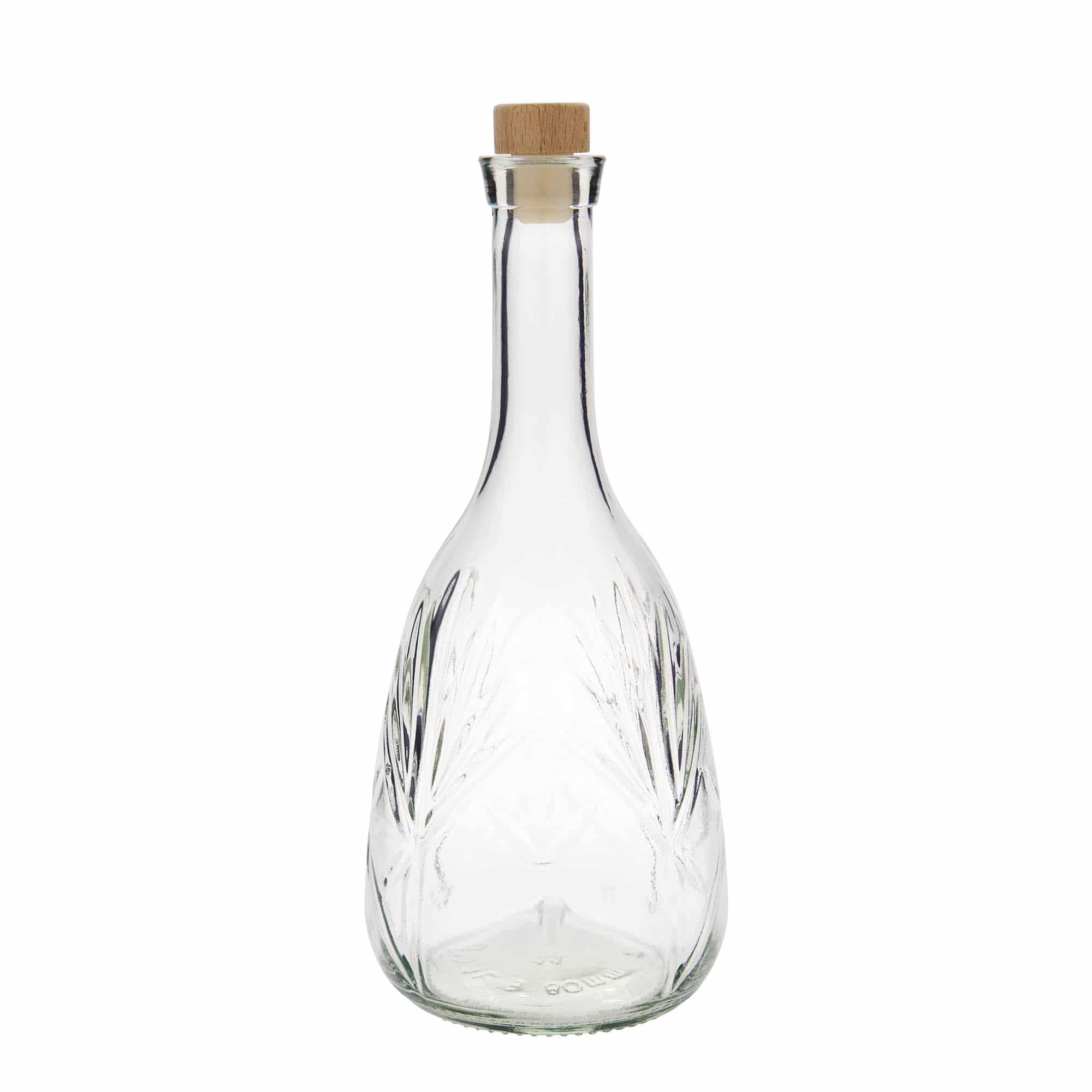 1.000 ml üvegpalack 'Reliefa', nyílás: parafa