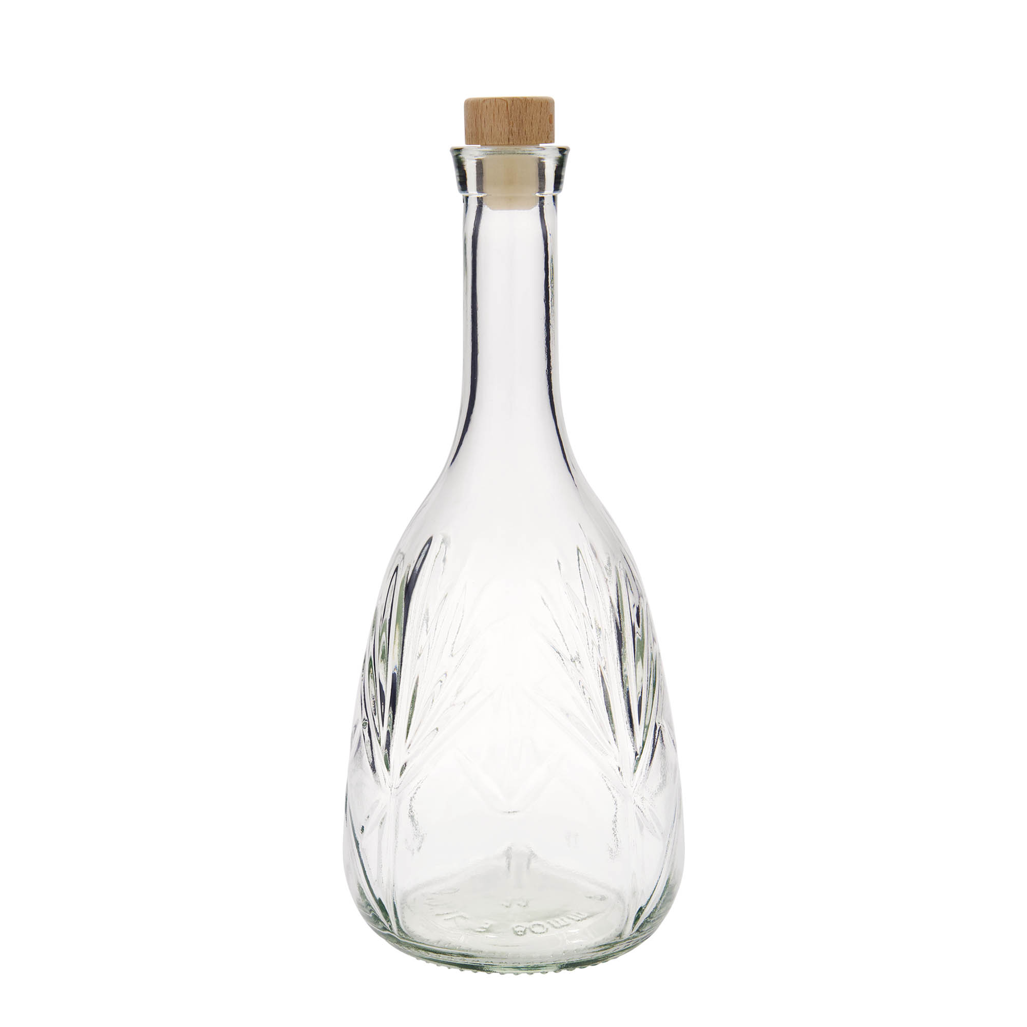 1.000 ml üvegpalack 'Reliefa', nyílás: parafa 1.000 ml üvegpalack 'Reliefa', nyílás: parafa
