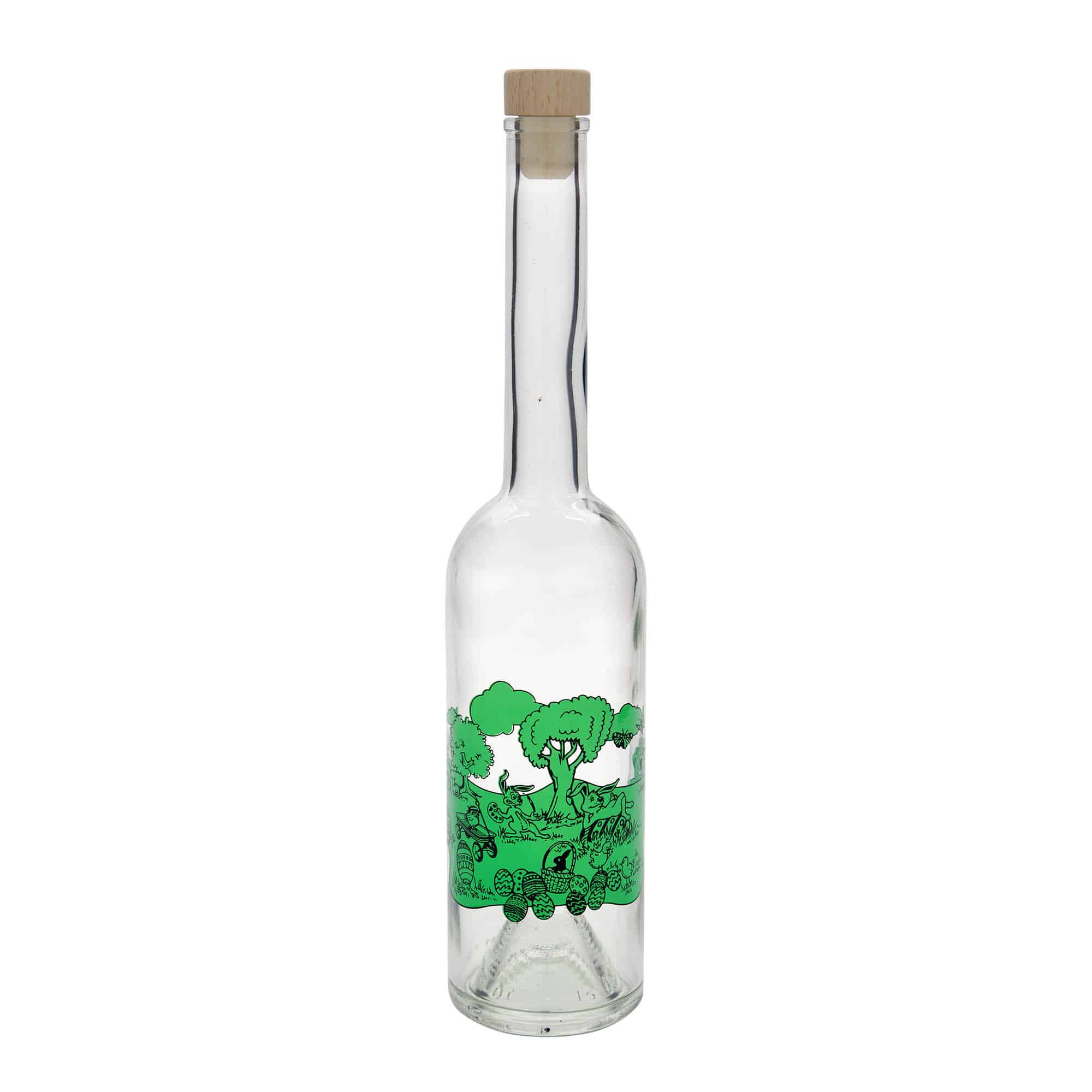 500 ml üvegpalack 'Opera', motívum: Kellemes húsvéti ünnepeket, nyílás: parafa