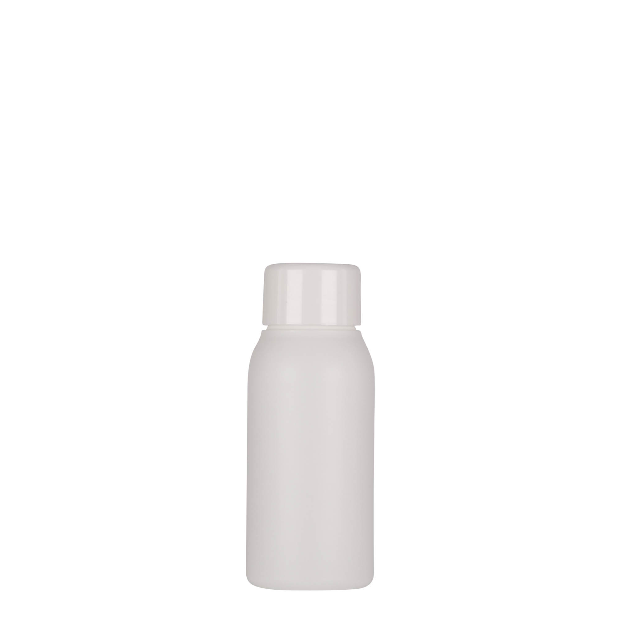 50 ml műanyag palack 'Tuffy', HDPE, fehér, nyílás: 24/410