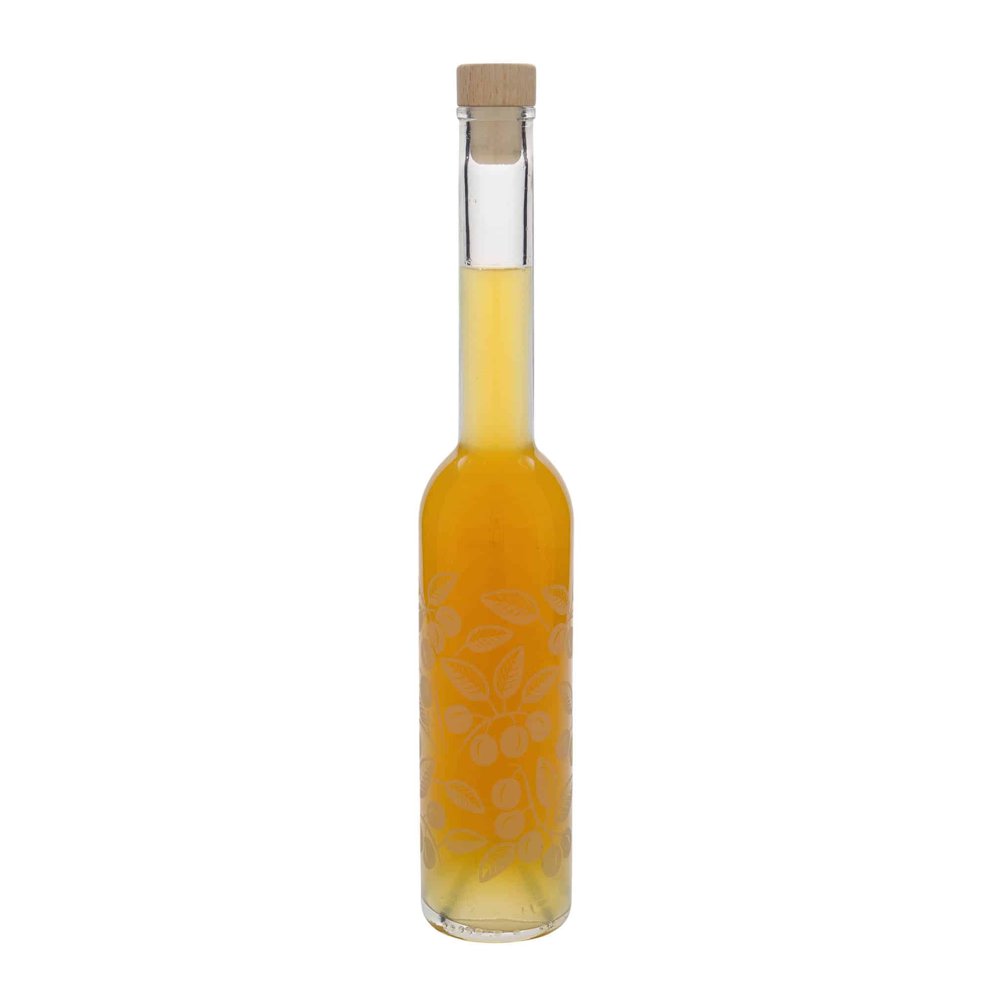 350 ml-es üvegpalack 'Opera', motívum: Mirabellszilva, szájnyílás: parafadugó