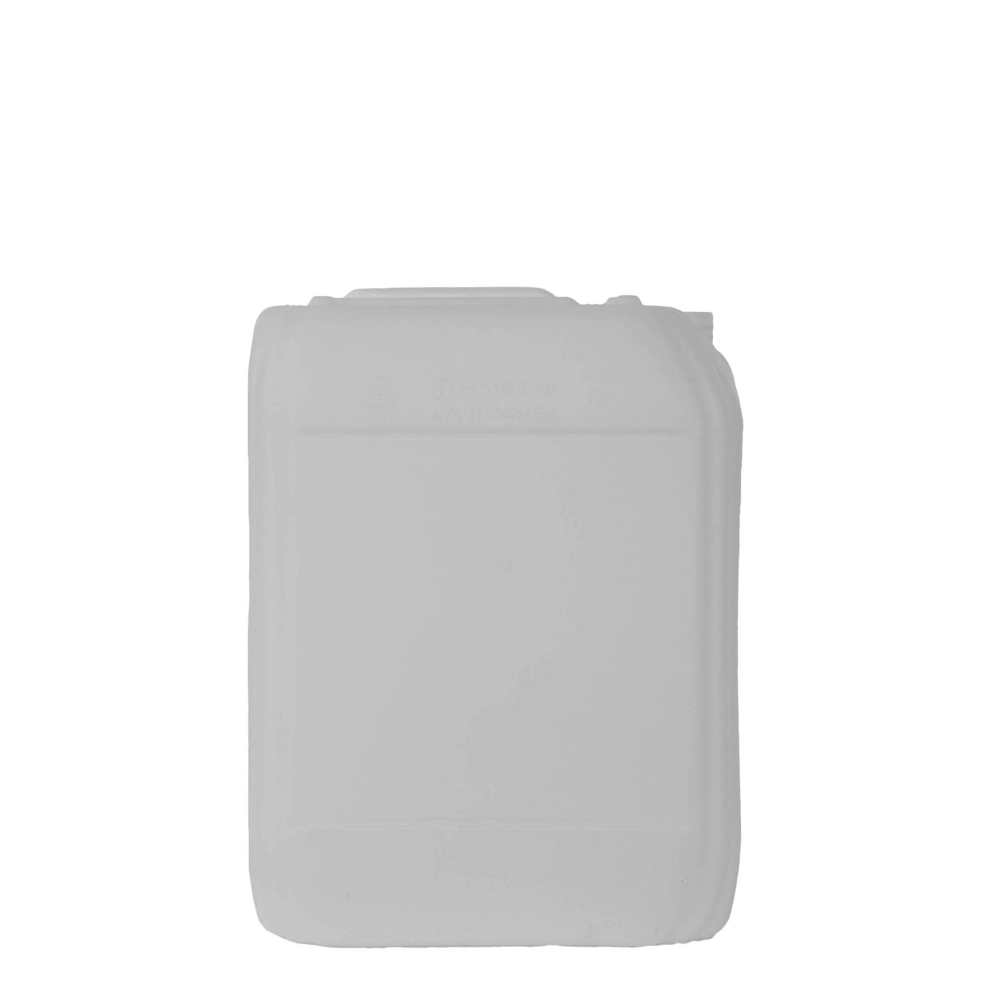 20 l kaniszter, négyszögletű, HDPE-műanyag, natúr, szájnyílás: ND 60 20 l kaniszter, négyszögletű, HDPE-műanyag, natúr, szájnyílás: ND 60