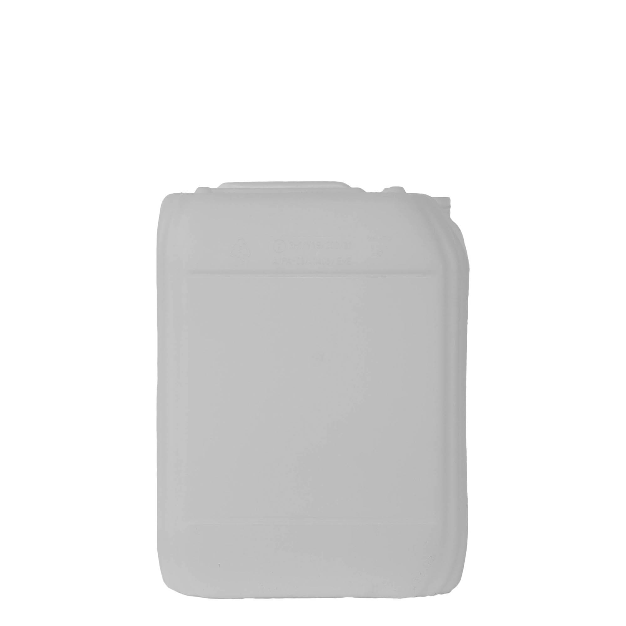 20 l kanna, téglalap alakú, HDPE műanyag, natúr, nyílás: ND 60 20 l kanna, téglalap alakú, HDPE műanyag, natúr, nyílás: ND 60