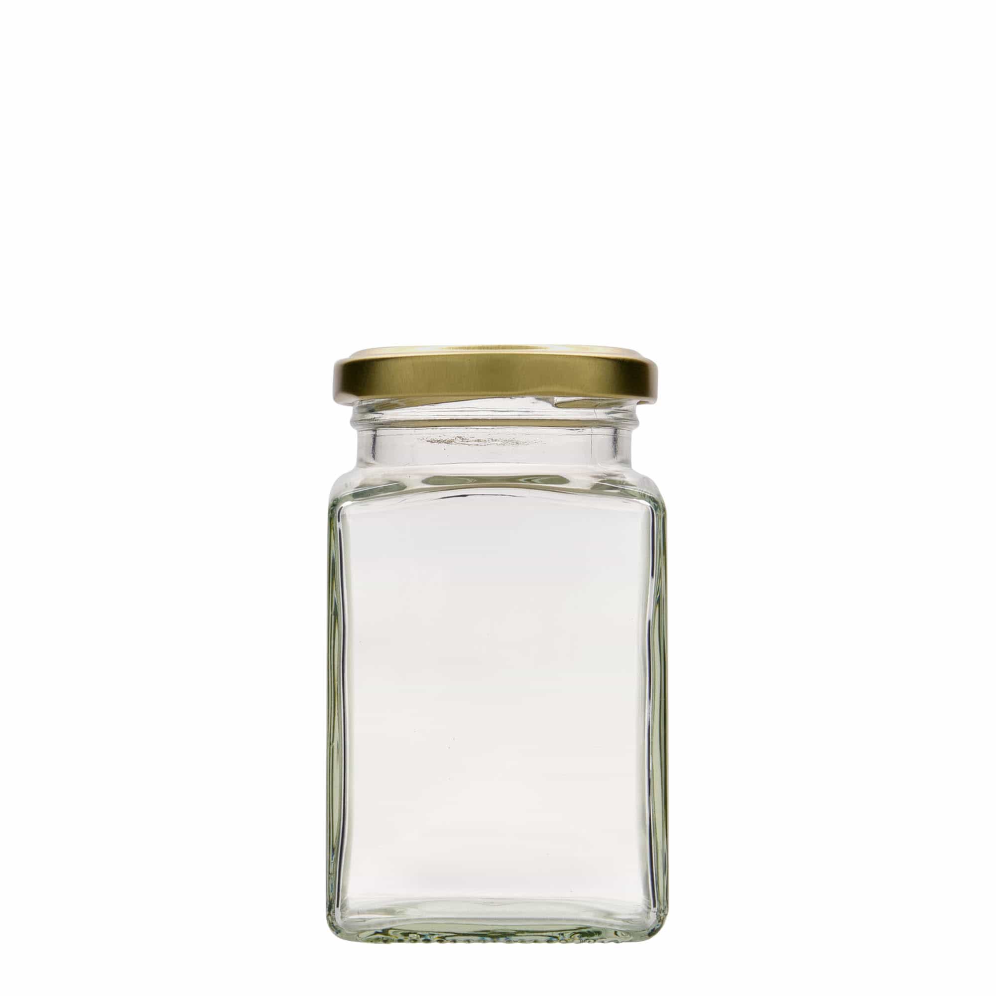 260 ml négyzet alakú üveg, nyílás: csavaros zár (TO 58)