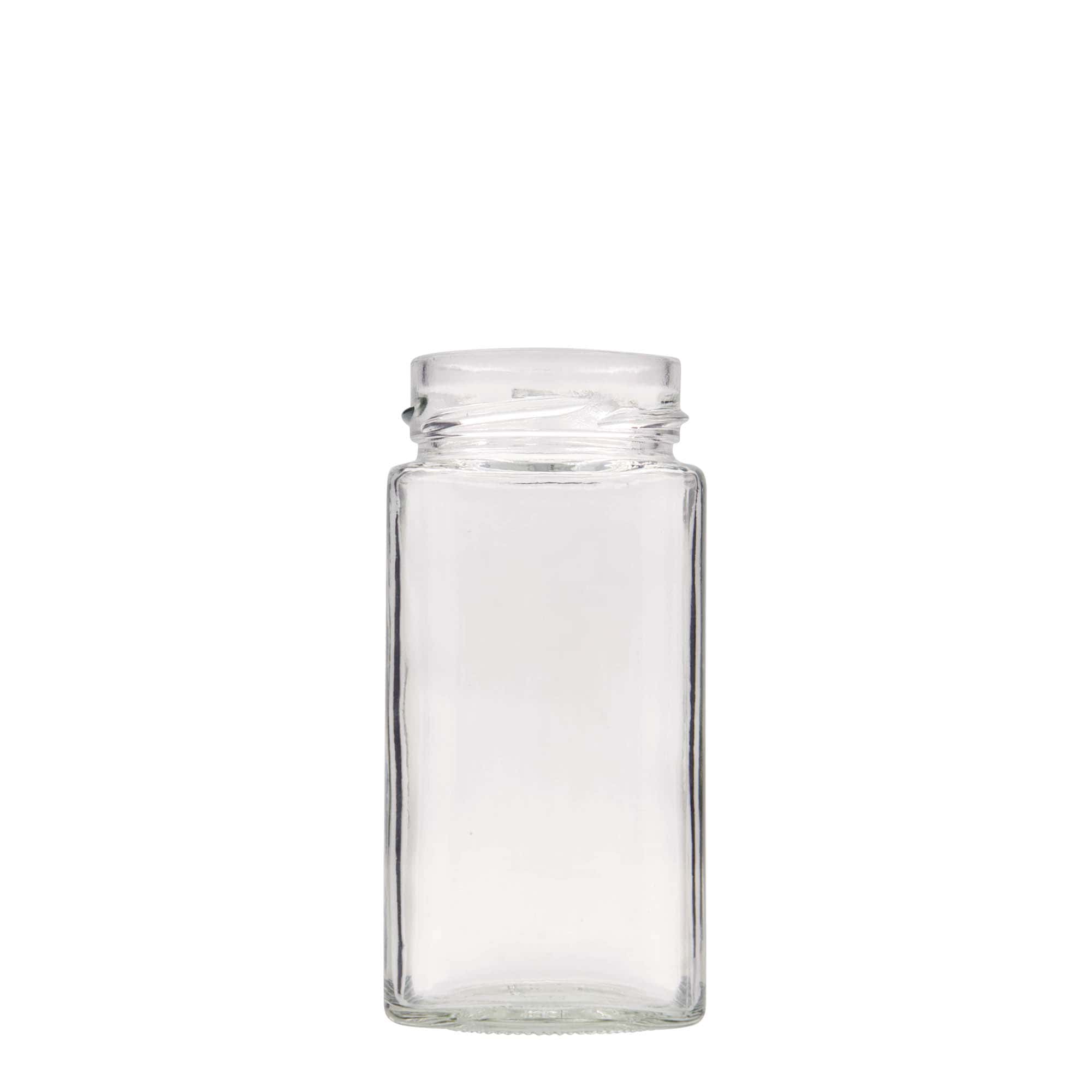 314 ml négyszögletes üveg 'Funny', nyílás: mély csavarzár (DTO 58)