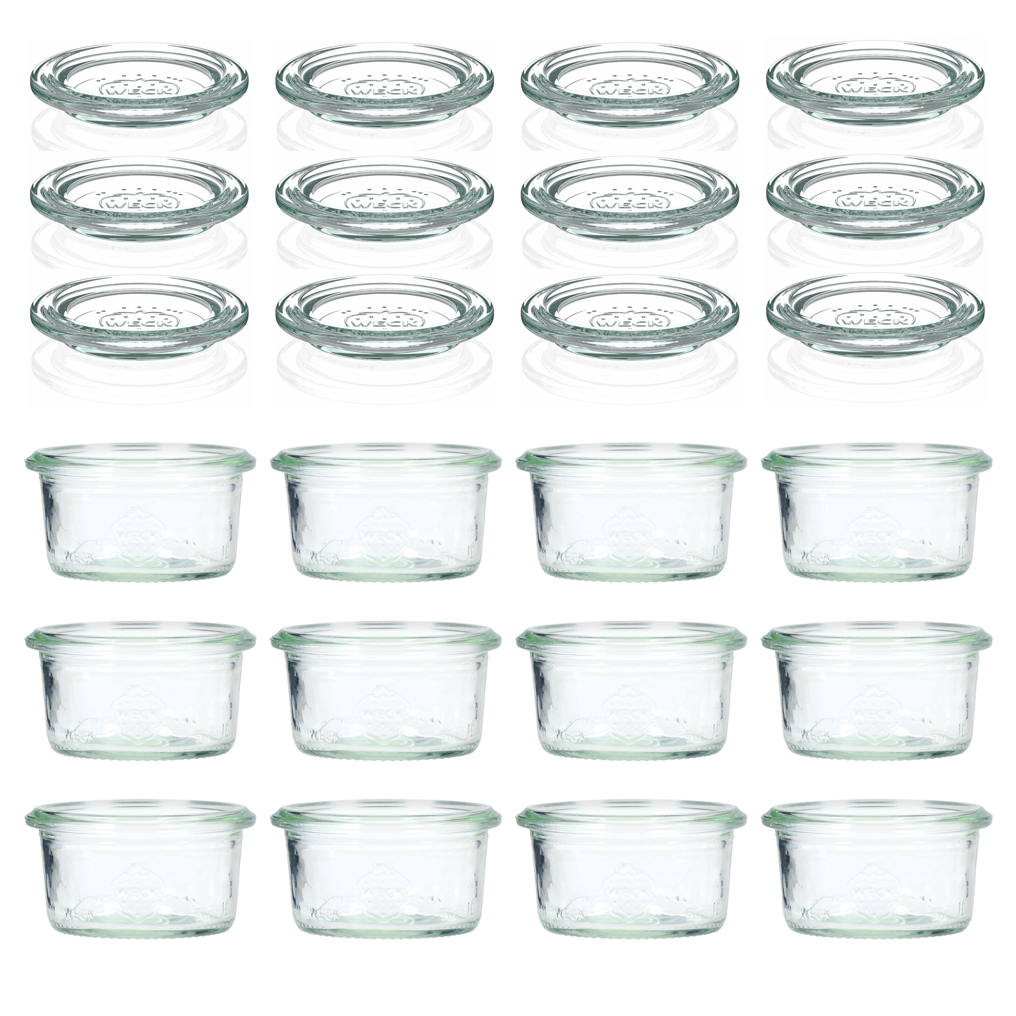 12x 50 ml Felfordítható WECK-üveg üvegfedéllel RR 60