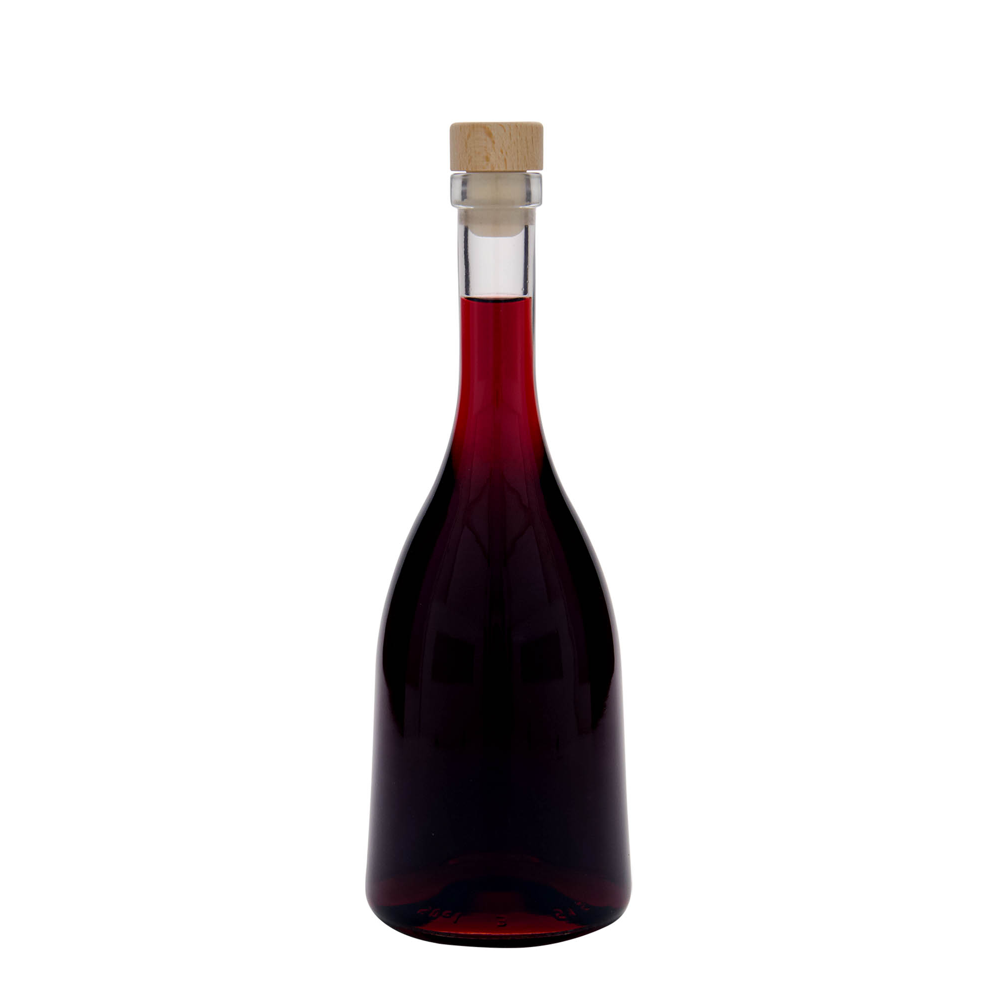 500 ml-es üvegpalack 'Rustica speciale', szájnyílás: parafadugó