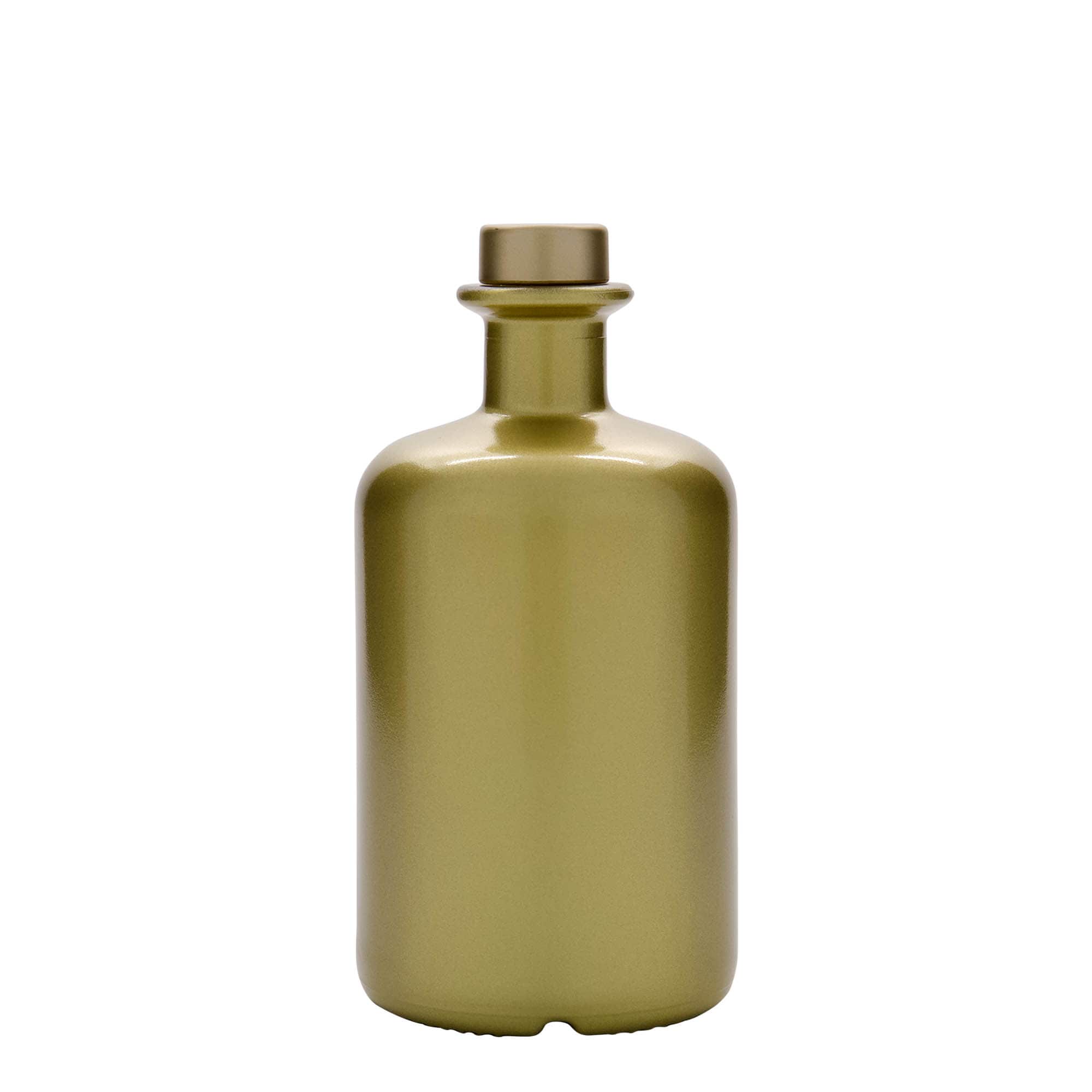 500 ml üveg gyógyszerész palack, arany, nyílás: parafa