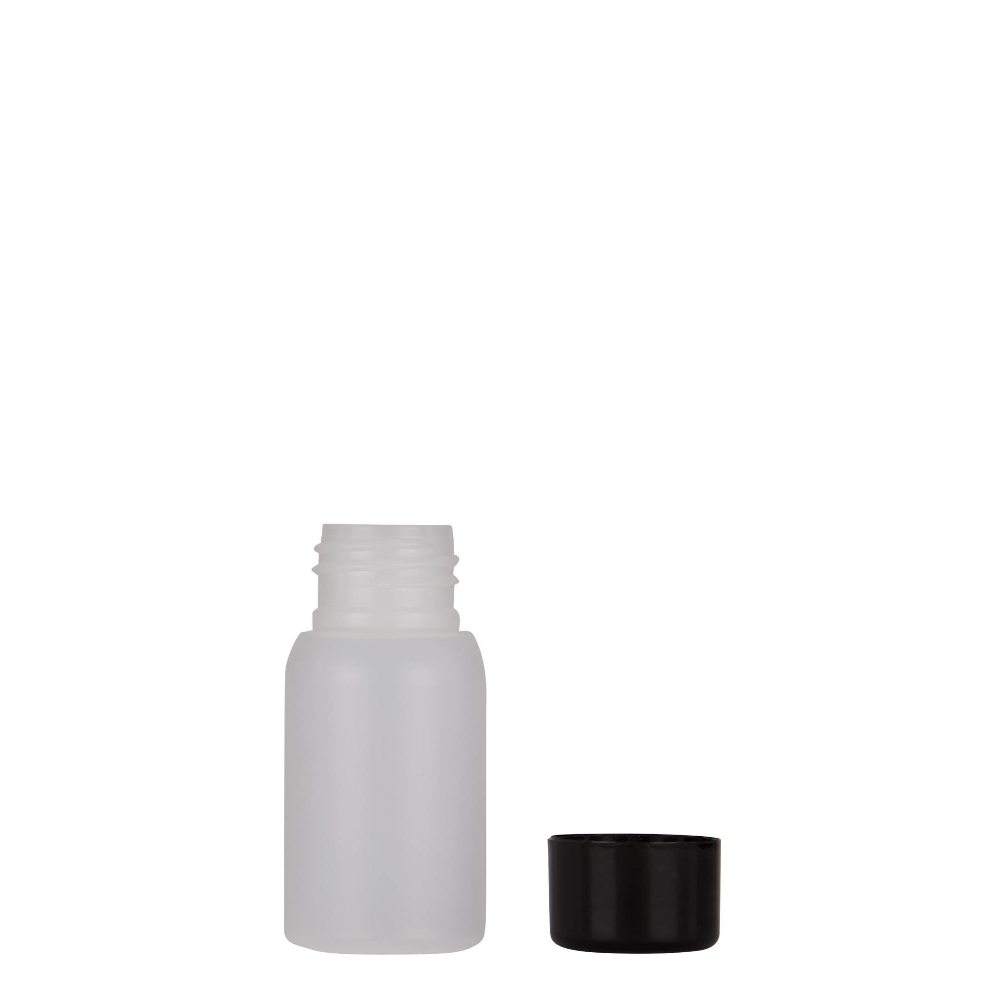 30 ml műanyag palack 'Tuffy', HDPE, természetes, nyakméret: 24/410