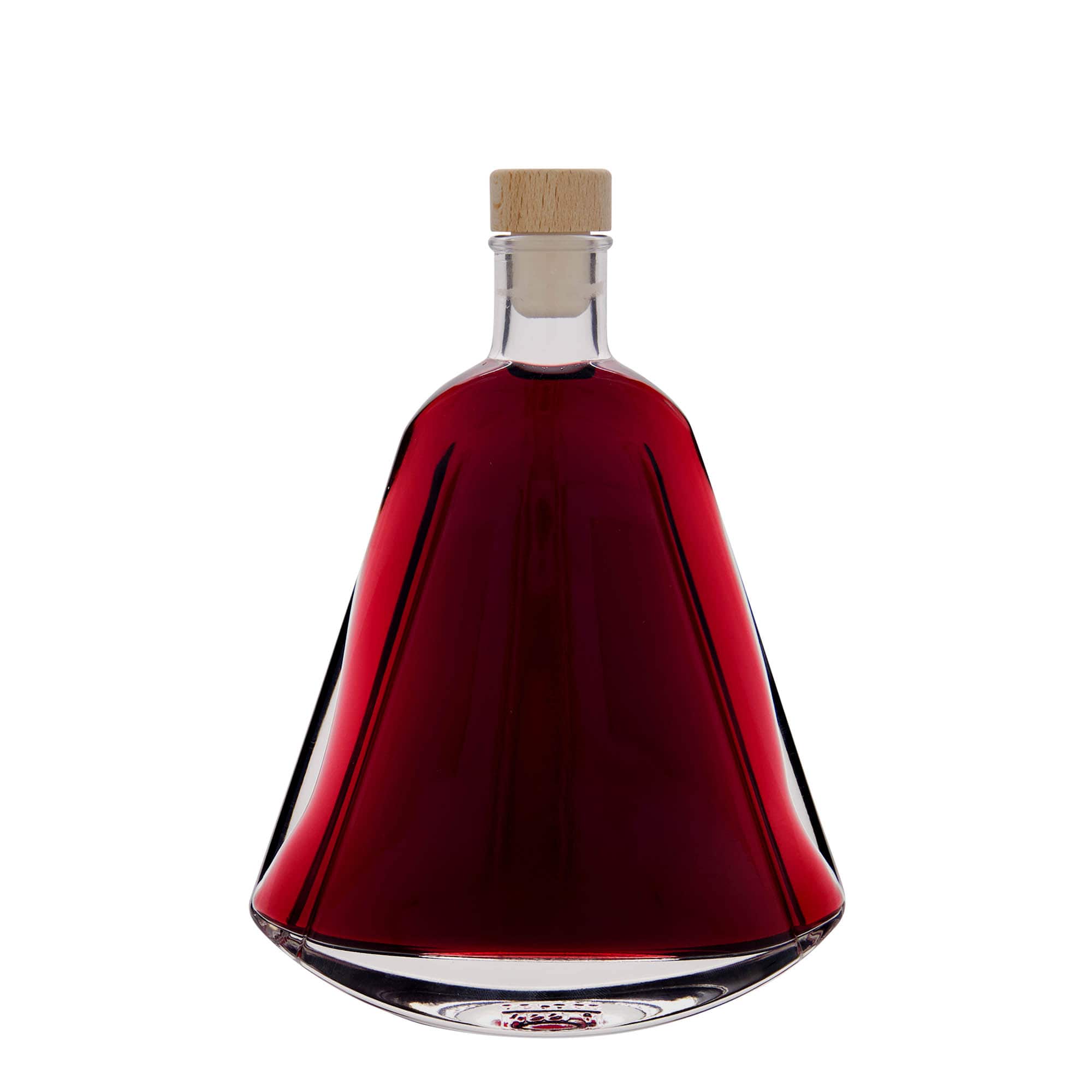 350 ml üvegpalack 'Maurizio', ovális, nyílás: parafa