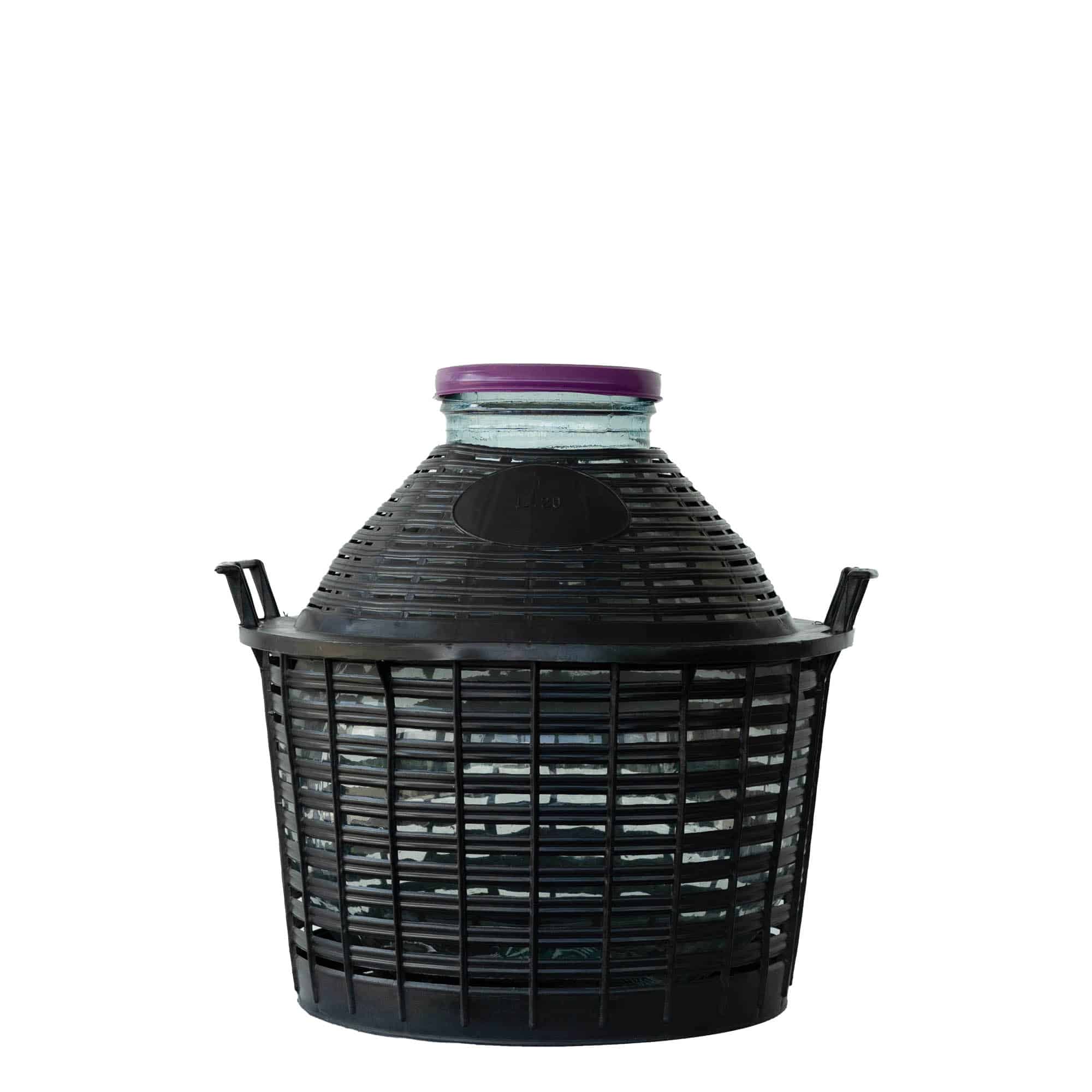 20 l széles nyakú demizson, üveg, szájnyílás: csavaros kupak 20 l széles nyakú demizson, üveg, szájnyílás: csavaros kupak