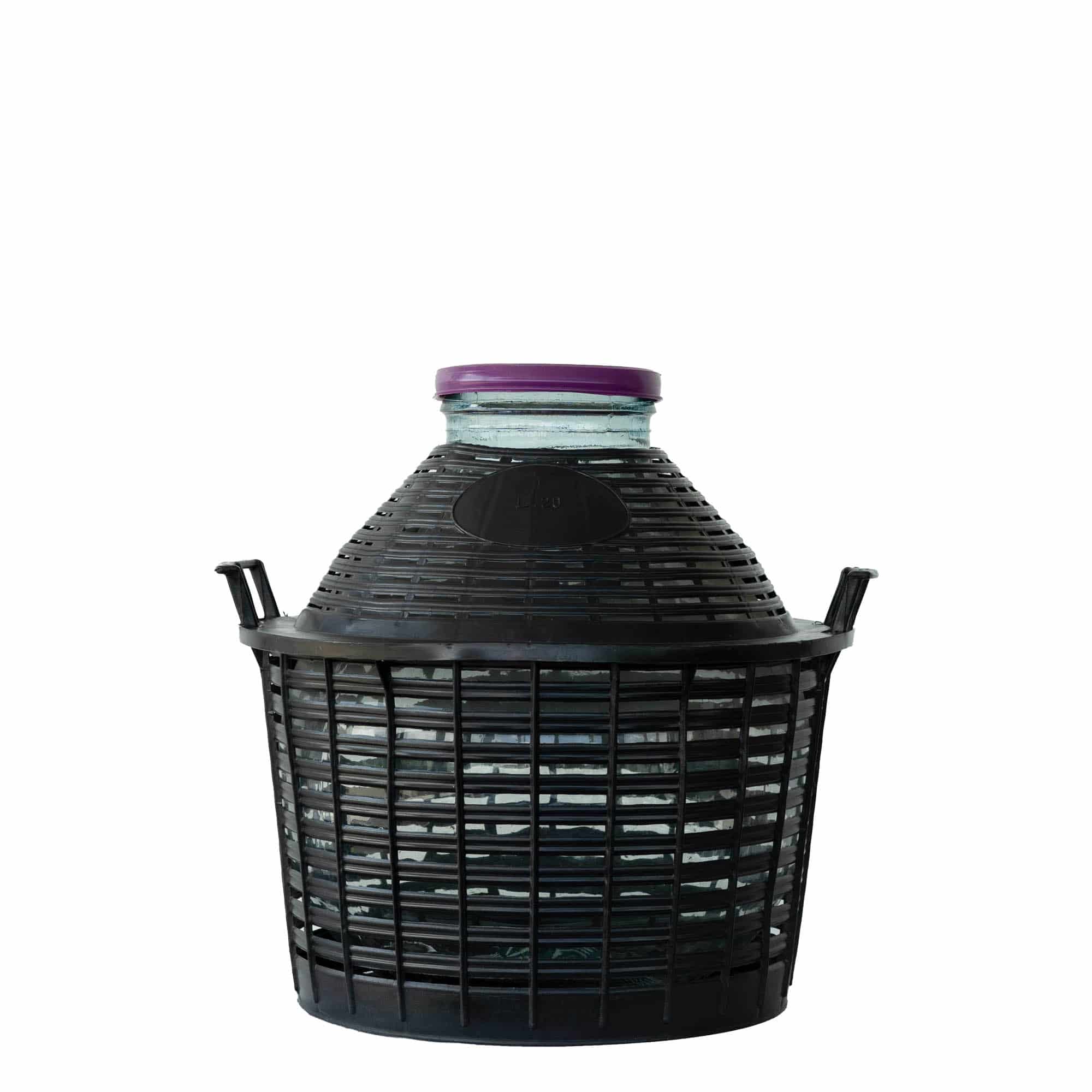 20 l ballonpalack széles nyakú, üveg, nyílás: csavarzár