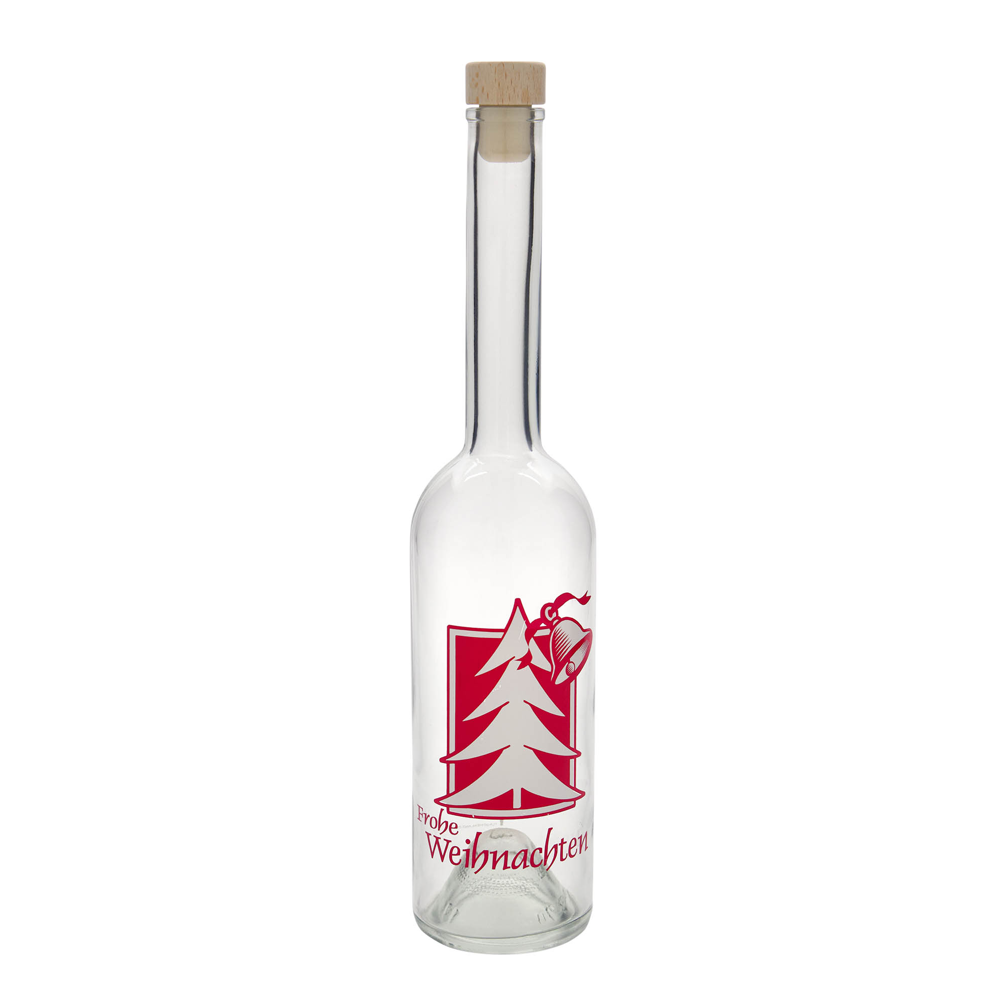 500 ml üvegpalack 'Opera', motívum: Karácsonyi üdvözlet, nyílás: parafa 500 ml üvegpalack 'Opera', motívum: Karácsonyi üdvözlet, nyílás: parafa