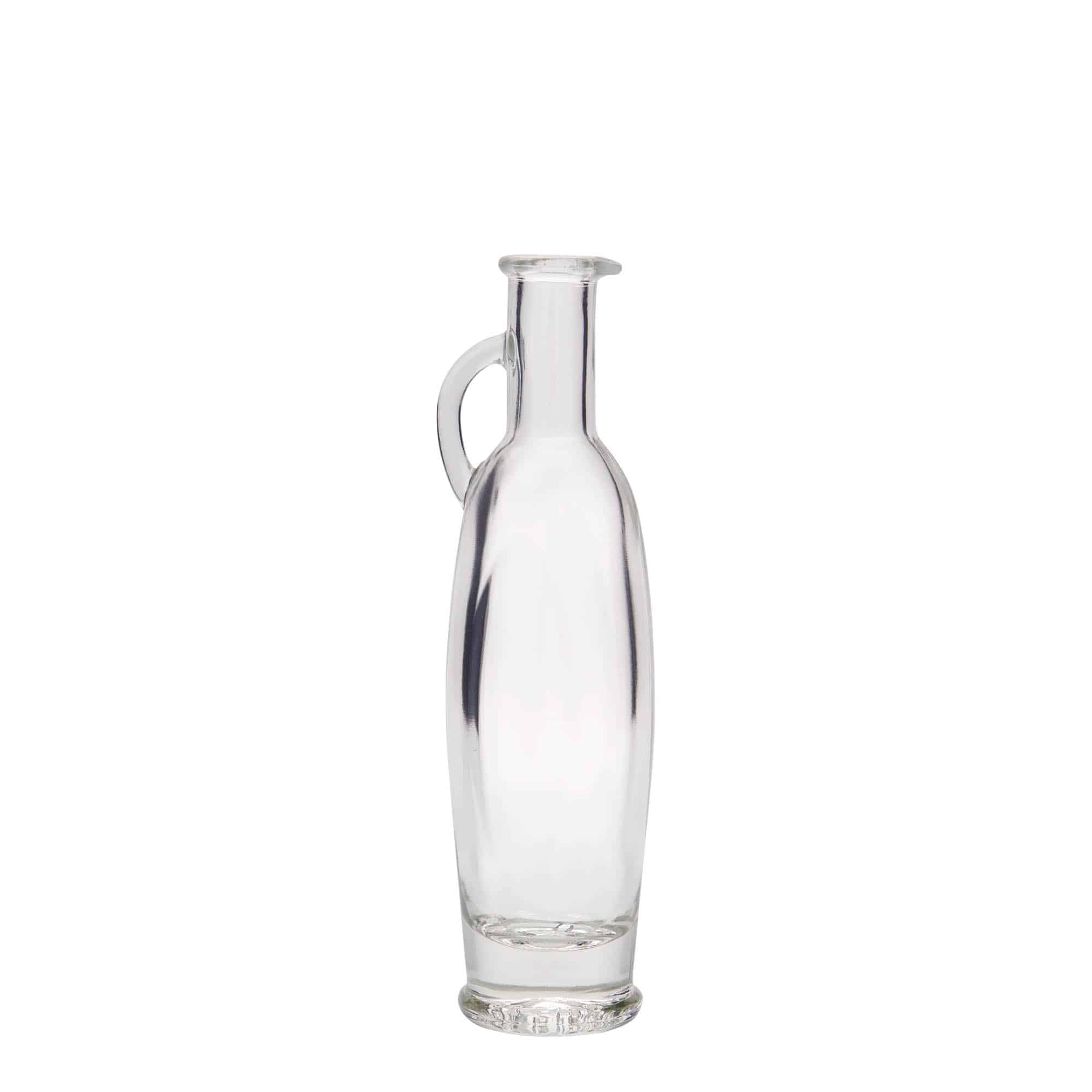 100 ml-es üvegpalack 'Eleganta', ovális, szájnyílás: parafadugó