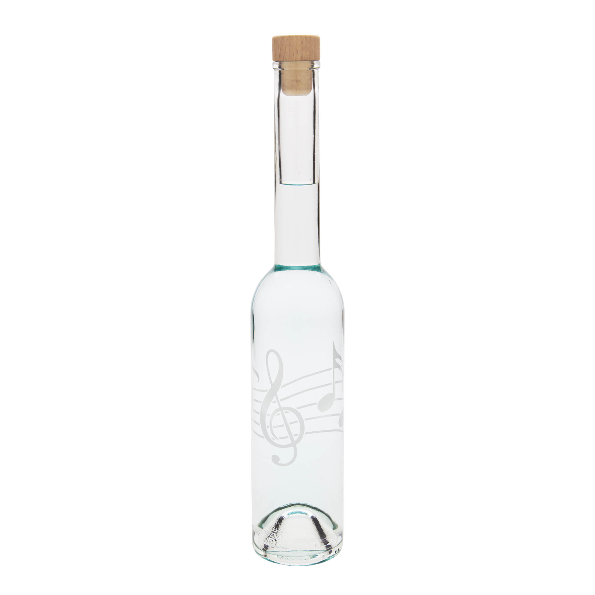 350 ml üvegpalack 'Opera', motívum: hangjegyek, nyílás: parafa 350 ml üvegpalack 'Opera', motívum: hangjegyek, nyílás: parafa