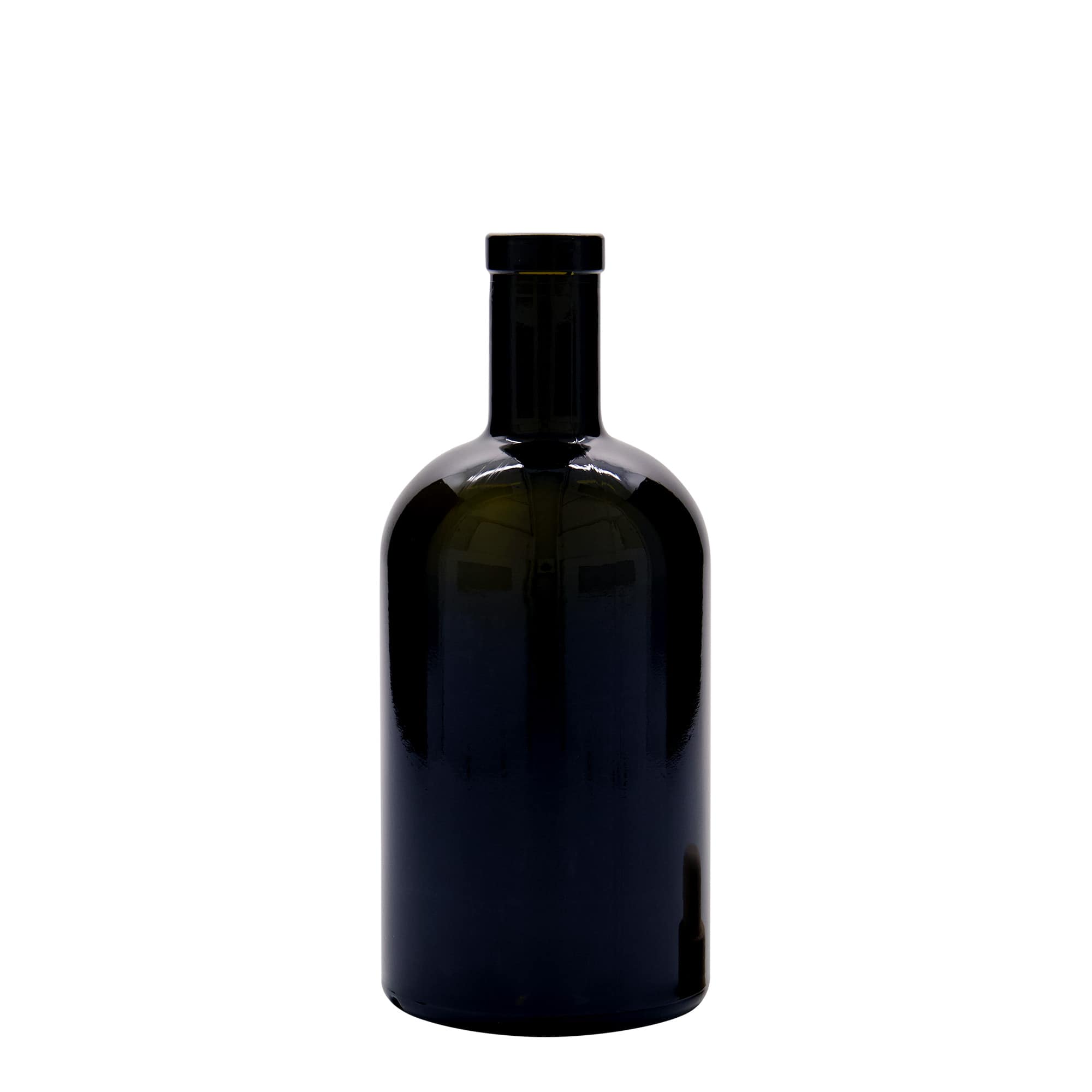 500 ml üveges palack 'Farmacia', antikzöld, nyílás: parafa