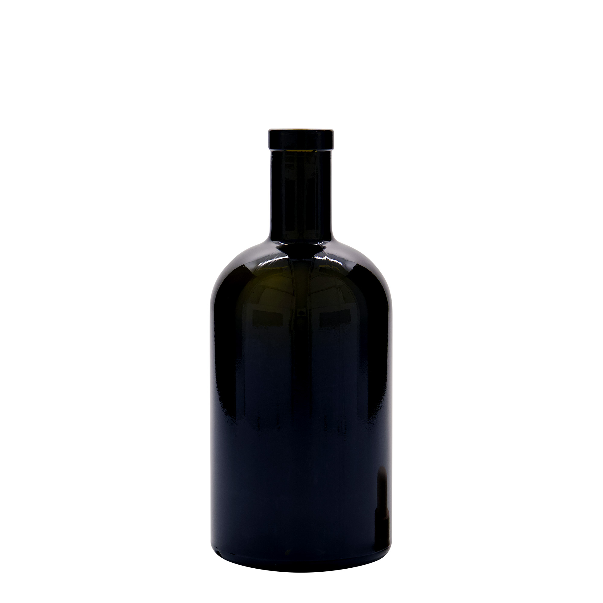 500 ml üveges palack 'Farmacia', antikzöld, nyílás: parafa