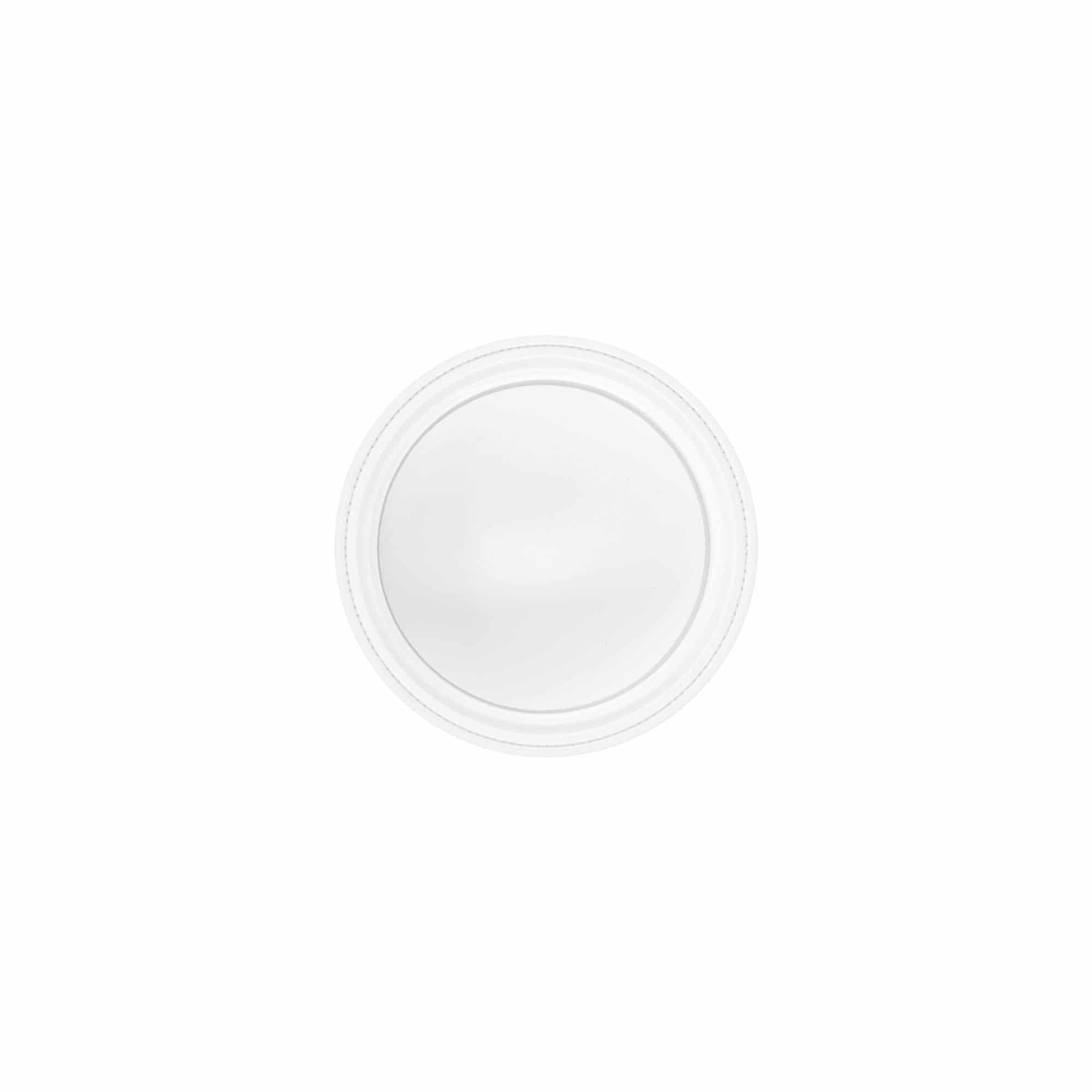 Csavaros zárófedél 30 ml, SAN-műanyag, fehér