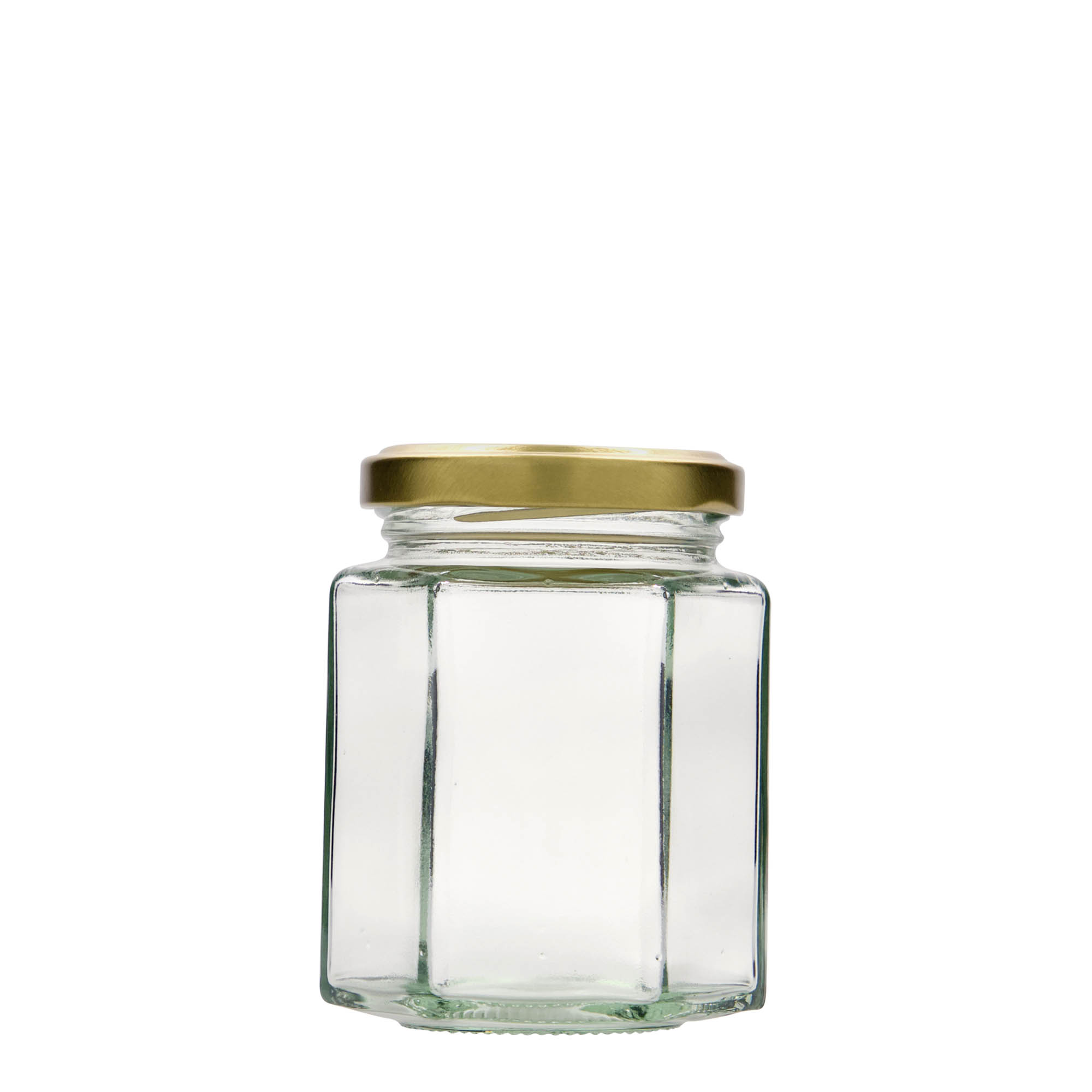 196 ml hatszögletű üveg, nyílás: csavaros zárófedél (TO 58) 196 ml hatszögletű üveg, nyílás: csavaros zárófedél (TO 58)