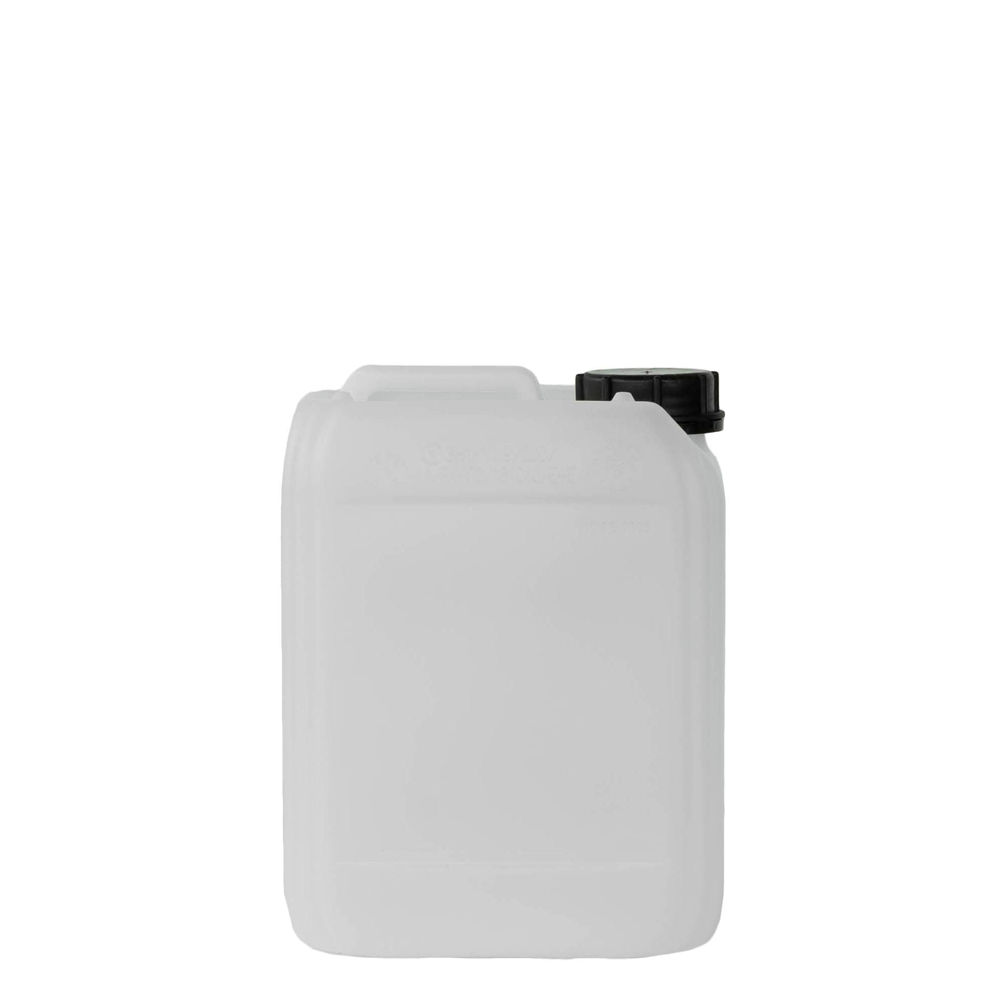 5 l kanna, téglalap alakú, HDPE műanyag, natúr, nyílás: ND 55