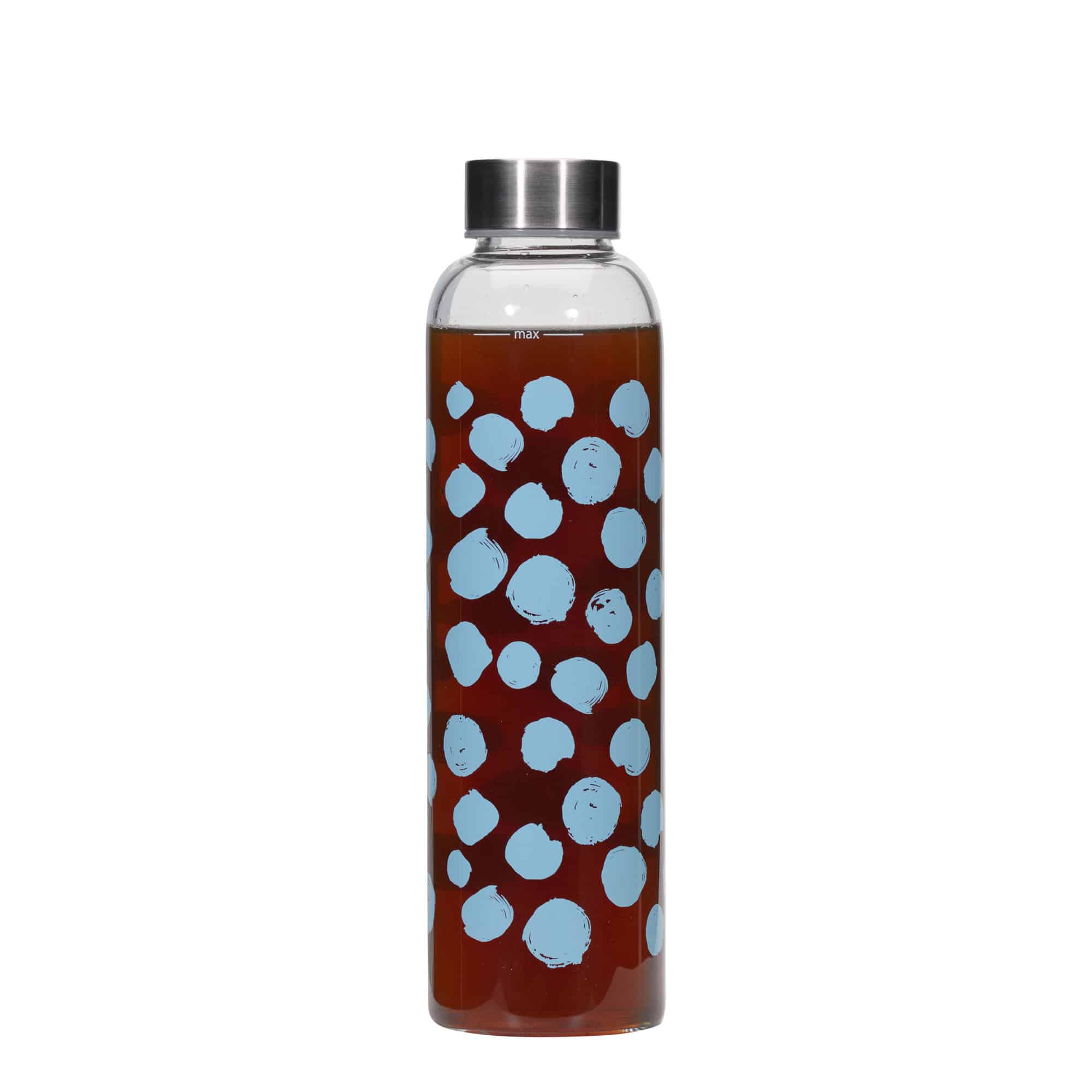 500 ml ivópalack 'Perseus - Kék pöttyök', nyílás: csavarzár