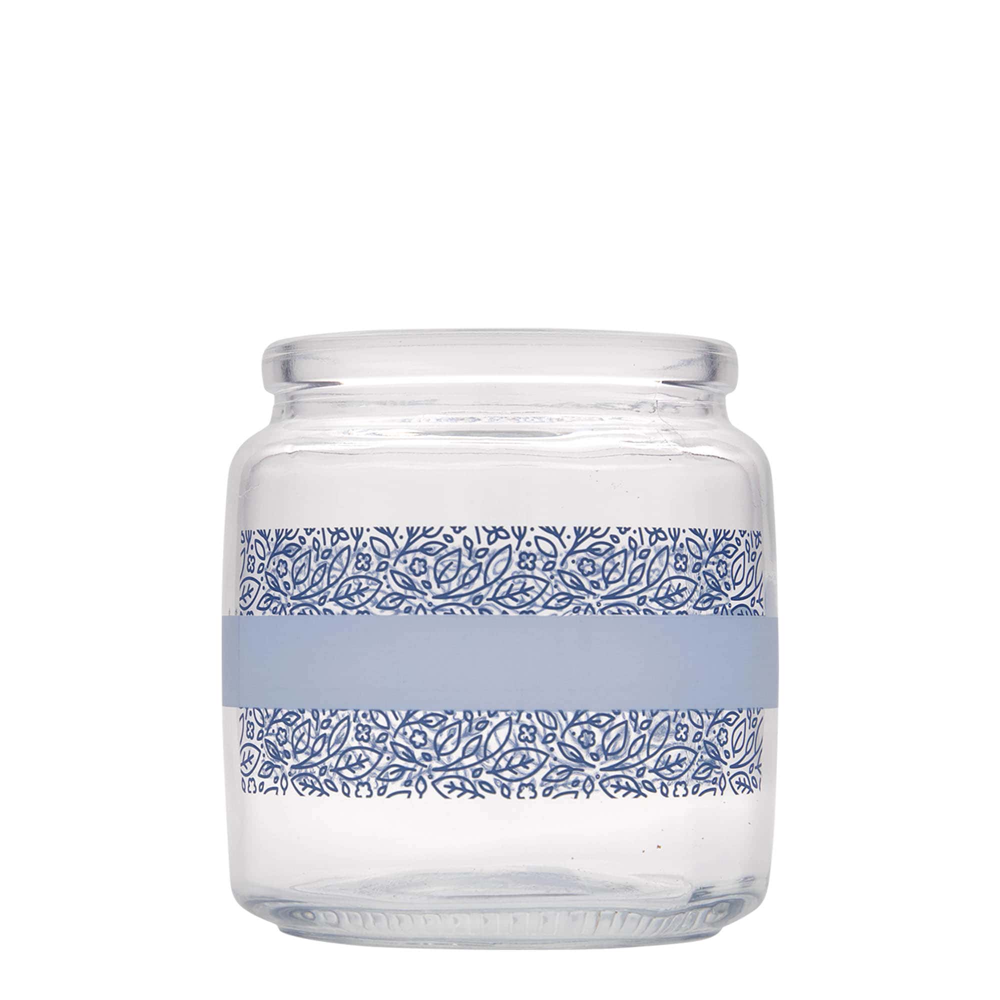 750 ml parafadugós üveg 'Giara', motívum: Naturalmente blu, nyílás: parafa