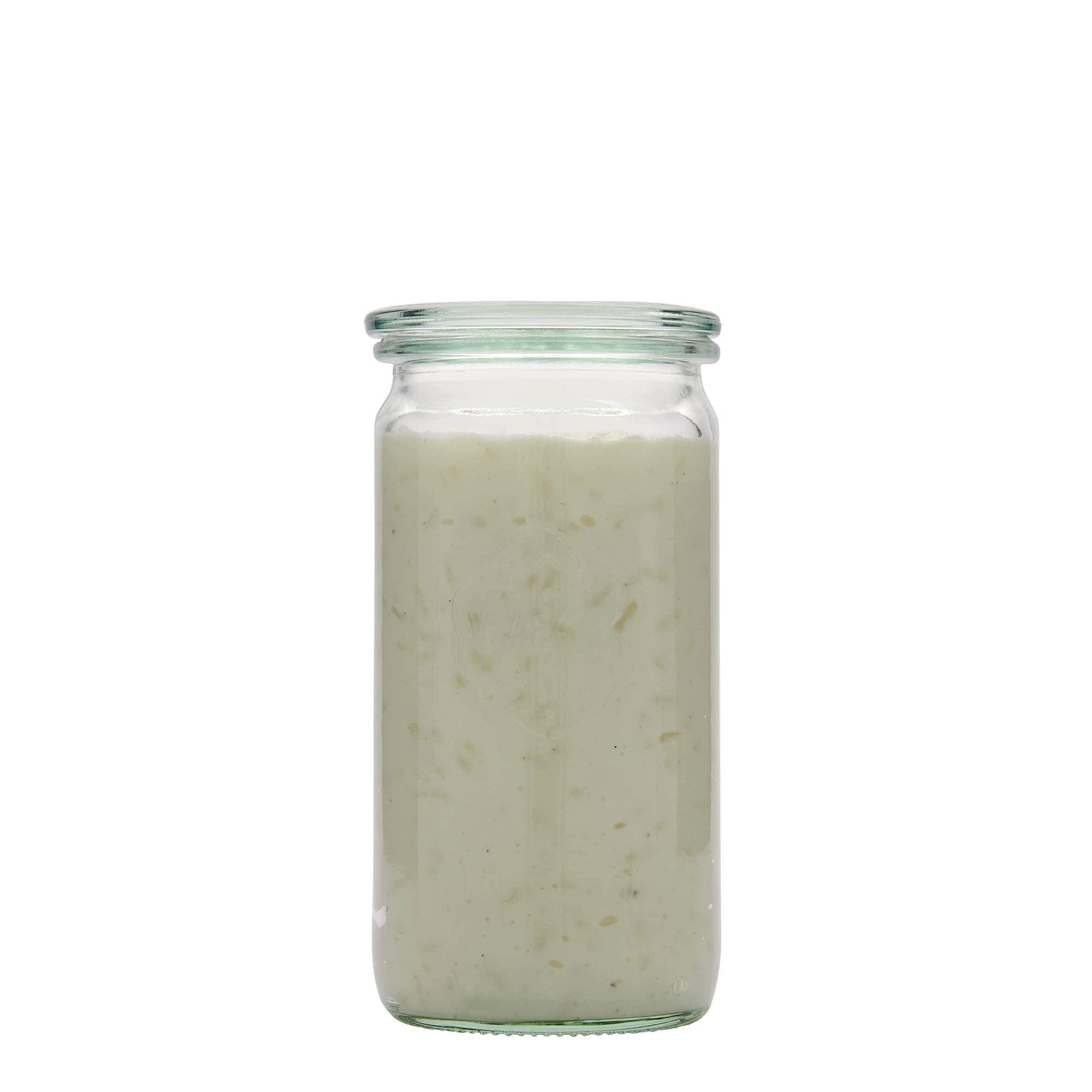340 ml WECK-hengeres üveg, nyílás: kerek perem