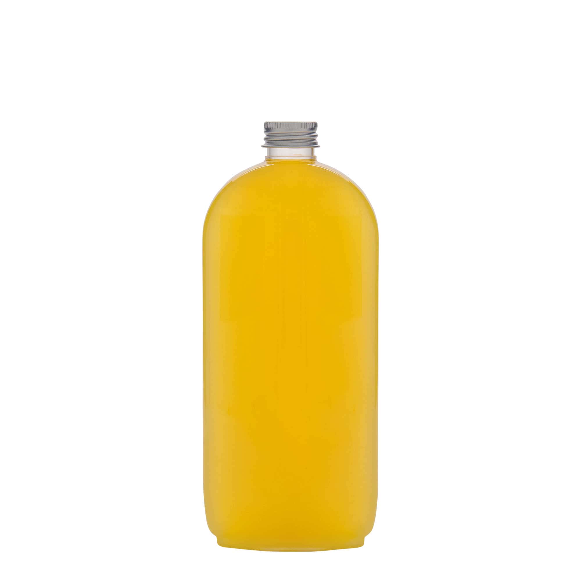 500 ml-es PET-palack 'Iris', ovális, műanyag, szájnyílás: GPI 24/410