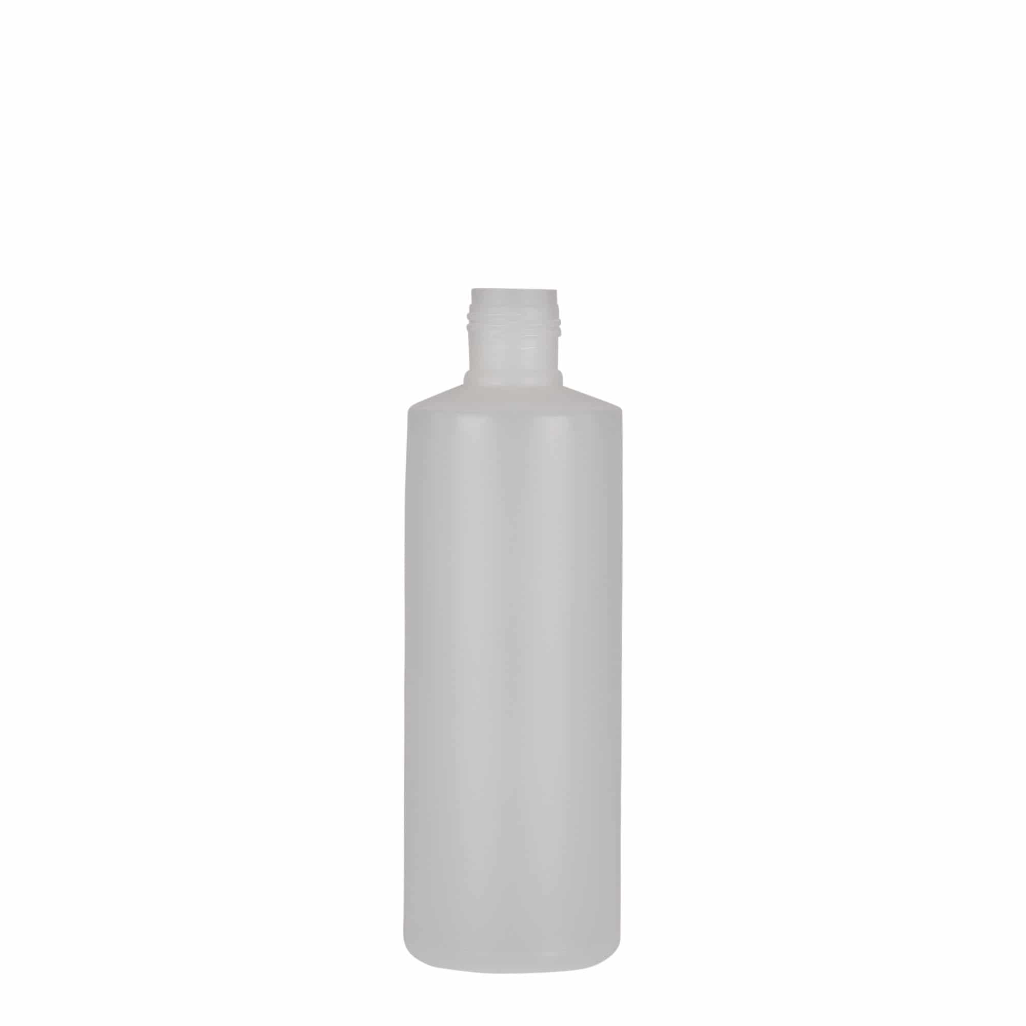 200 ml-es kerek palack, PE-műanyag, natúr, szájnyílás: csavaros kupak 200 ml-es kerek palack, PE-műanyag, natúr, szájnyílás: csavaros kupak