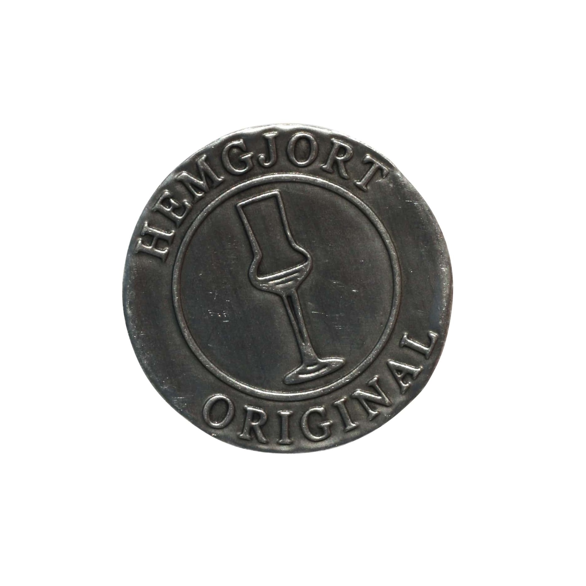 Óntábla 'Hemgjort Original', kerek, fém, ezüst Óntábla 'Hemgjort Original', kerek, fém, ezüst