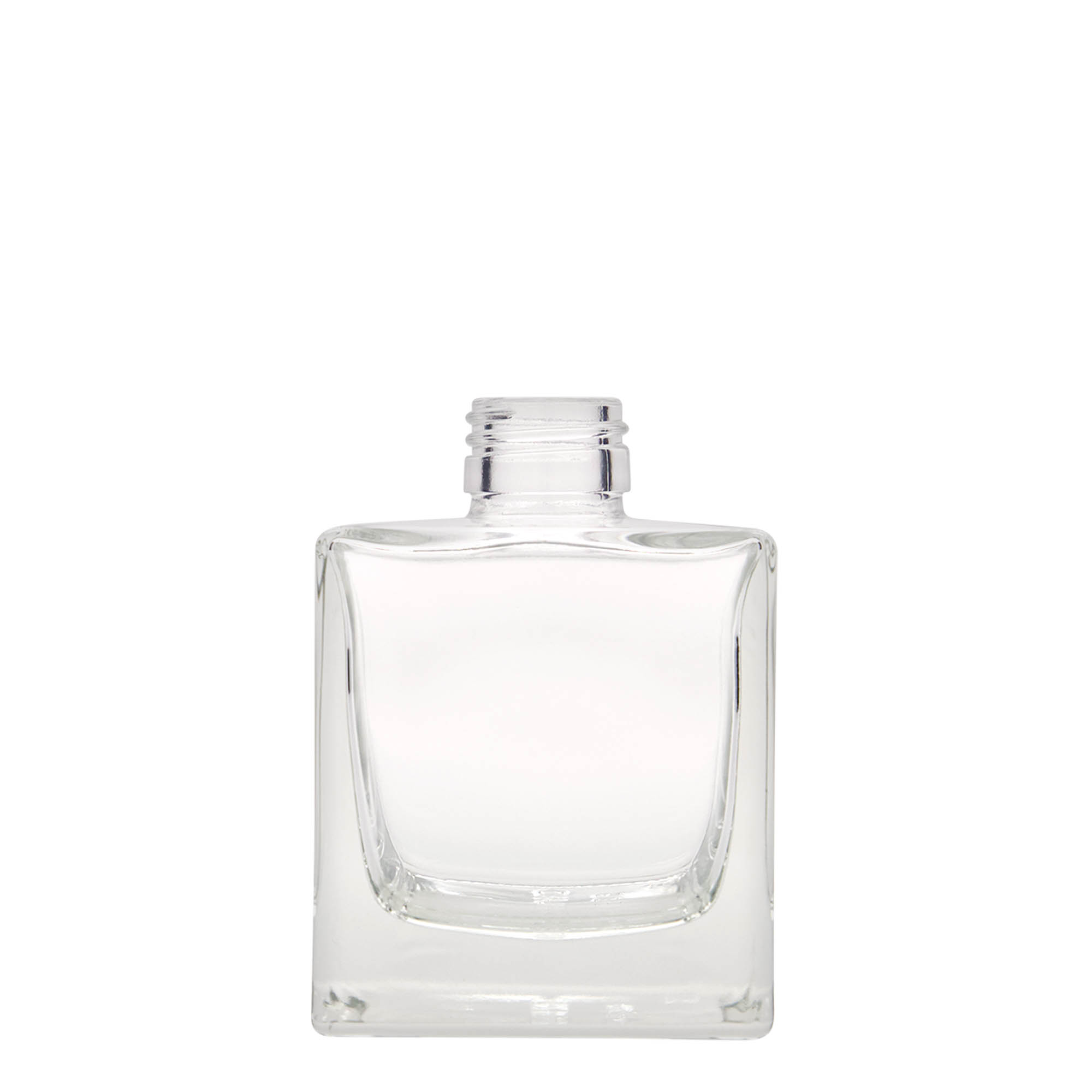 200 ml üvegpalack 'Cube', négyzet alakú, nyak: PP 28 200 ml üvegpalack 'Cube', négyzet alakú, nyak: PP 28