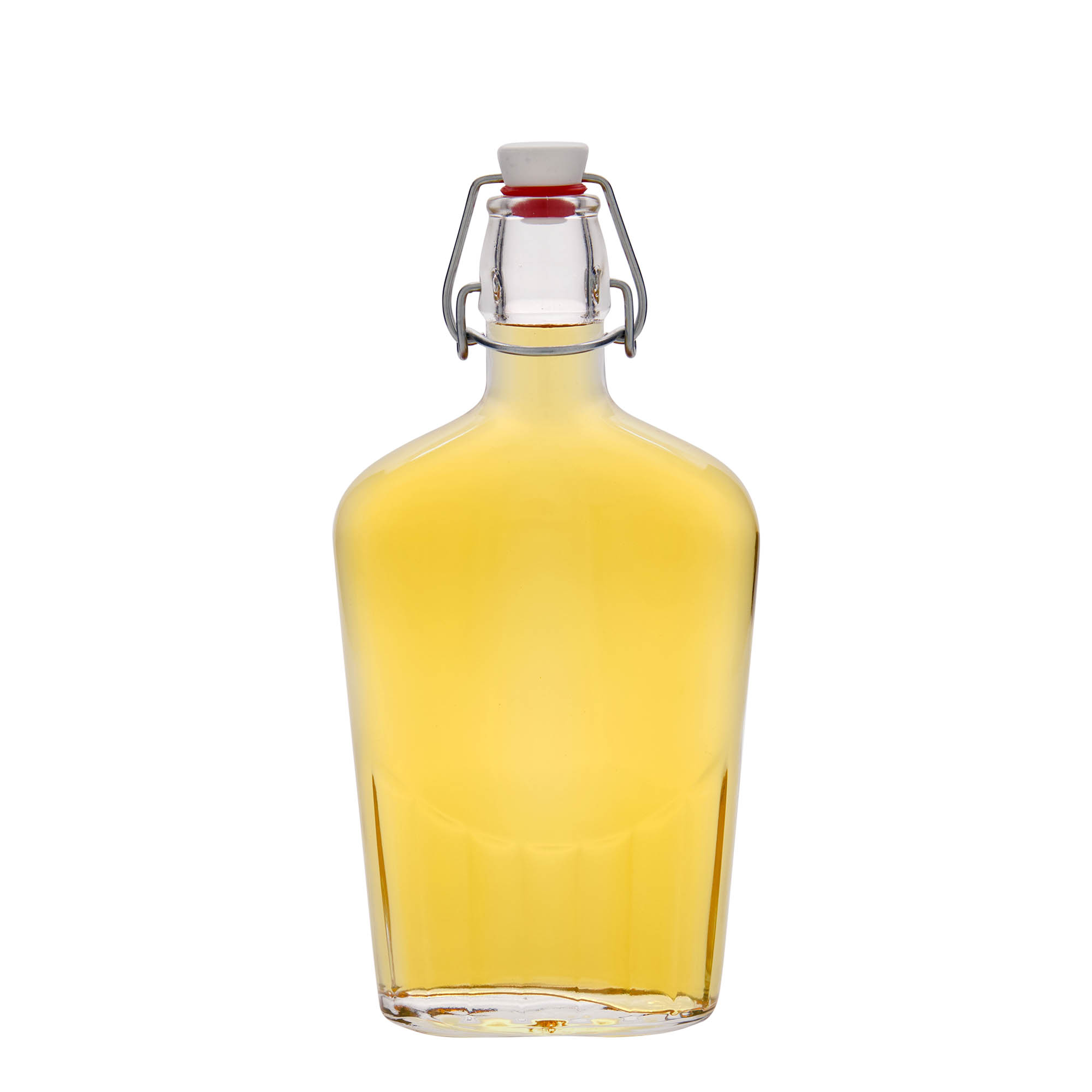 500 ml üvegpalack 'Fiaschetta', ovális, nyílás: patentzár 500 ml üvegpalack 'Fiaschetta', ovális, nyílás: patentzár