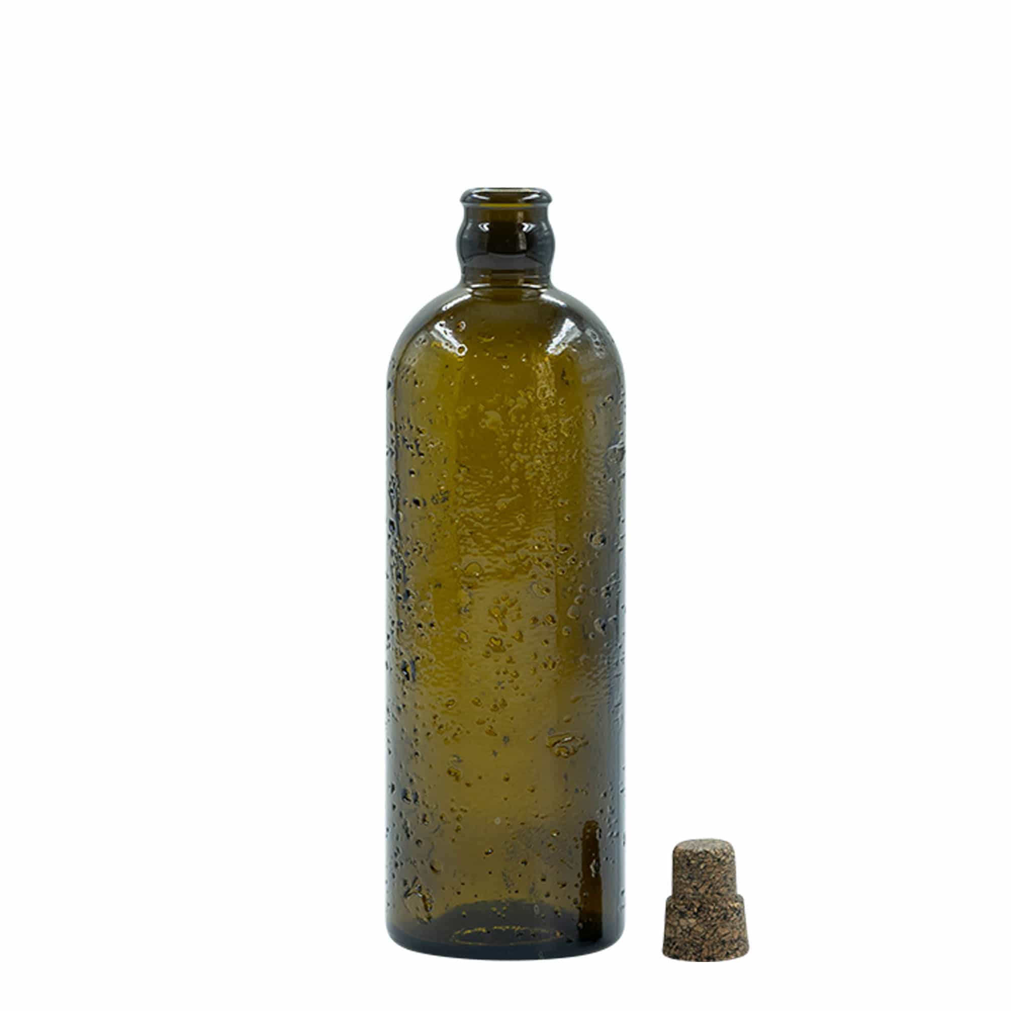 500 ml vadonatúj üvegpalack 'Bobber Jr', barna, nyílás: parafa