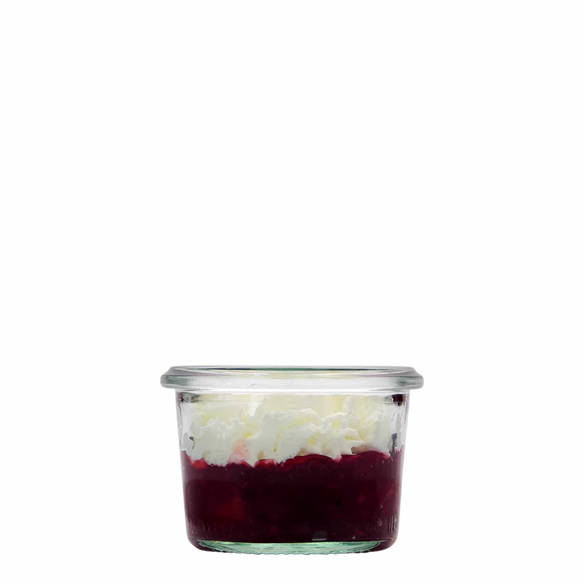 80 ml WECK-tölcsérüveg, nyílás: kerek perem