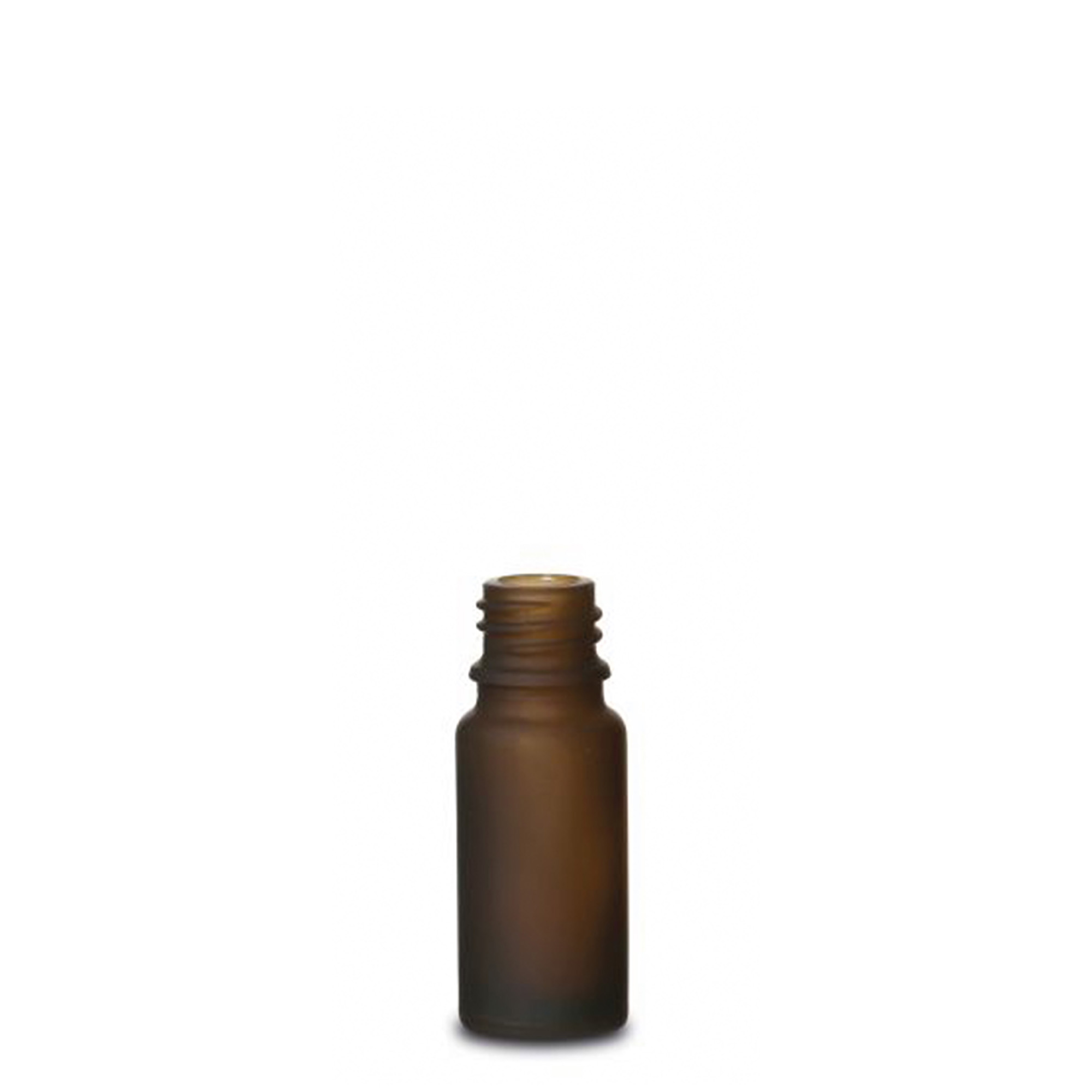 10 ml orvosi üveg, barna, mattított, nyílás: DIN 18