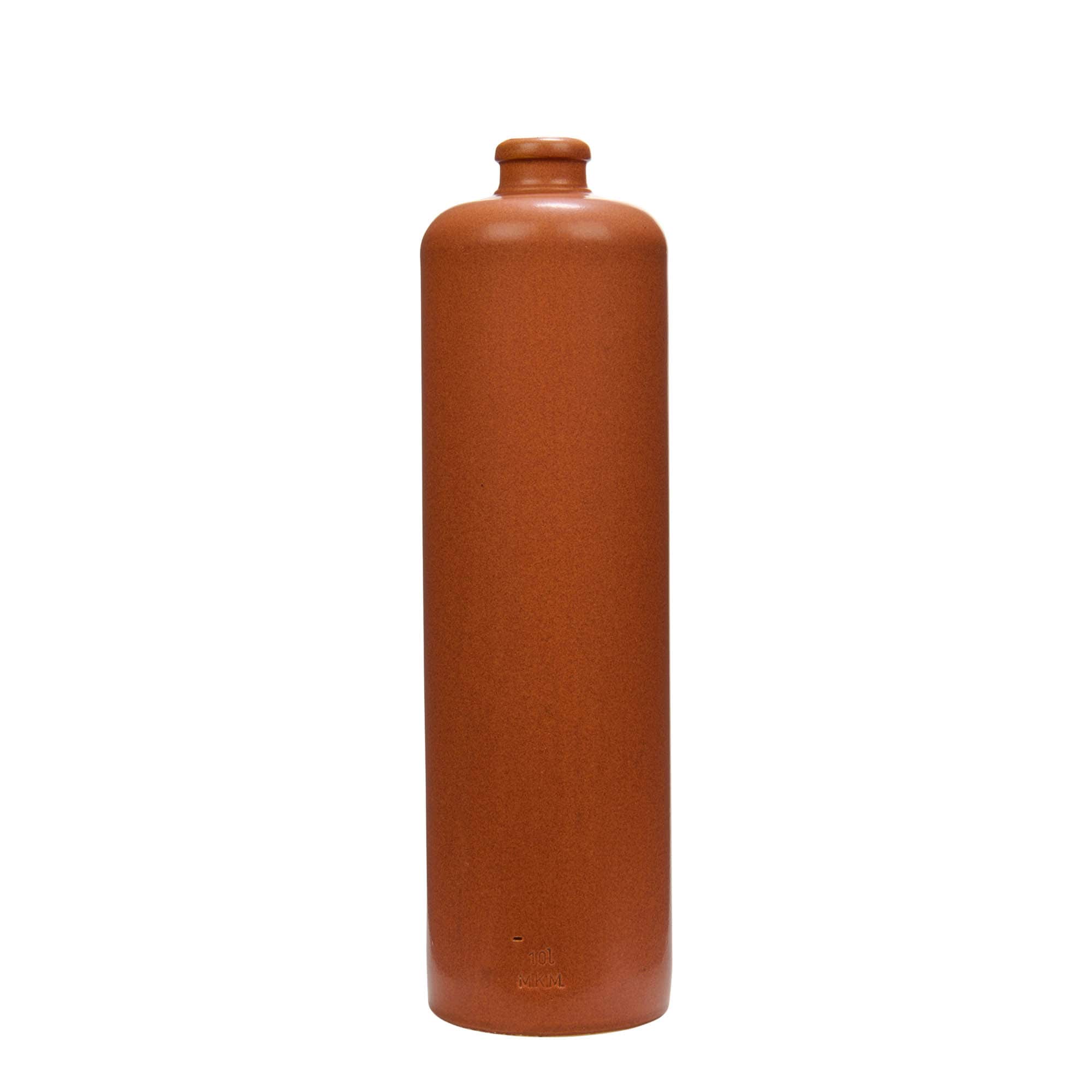 1.000 ml agyagedény, kőedény, vörösbarna, nyílás: parafa