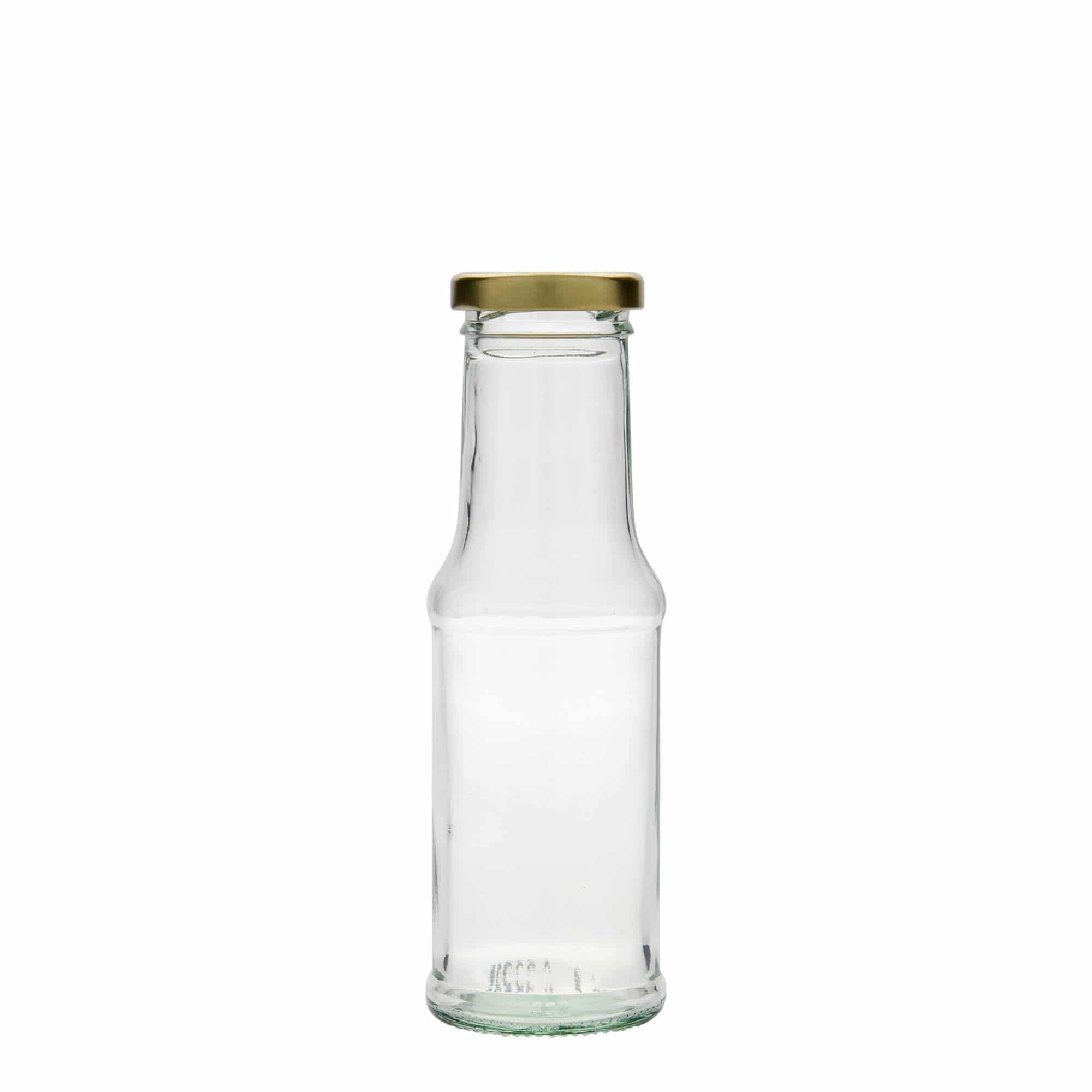 200 ml szószosüveg, üveg, nyílás: csavaros zárófedél (TO 43) 200 ml szószosüveg, üveg, nyílás: csavaros zárófedél (TO 43)