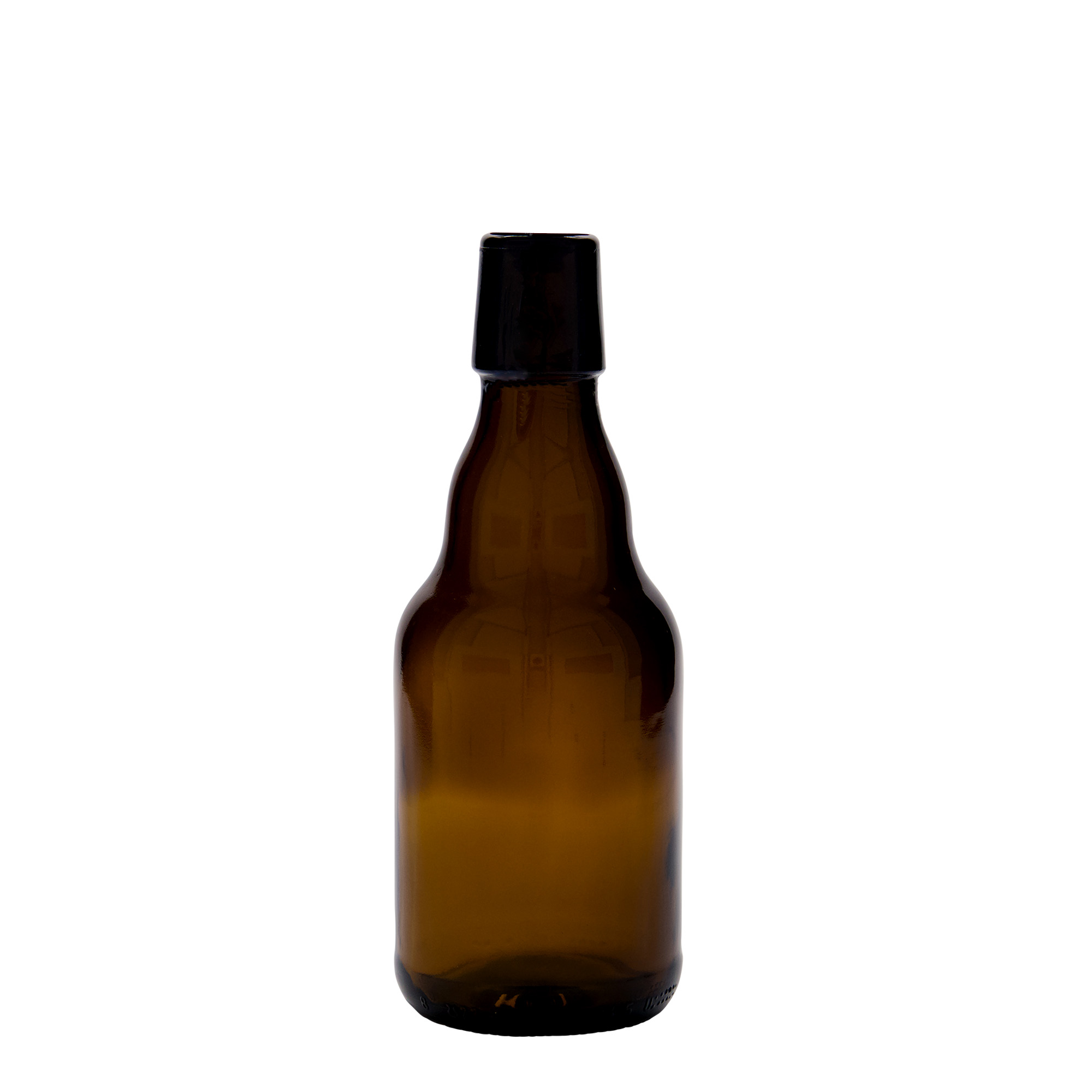 330 ml sörösüveg 'Steinie', üveg, barna, nyílás: patentzár