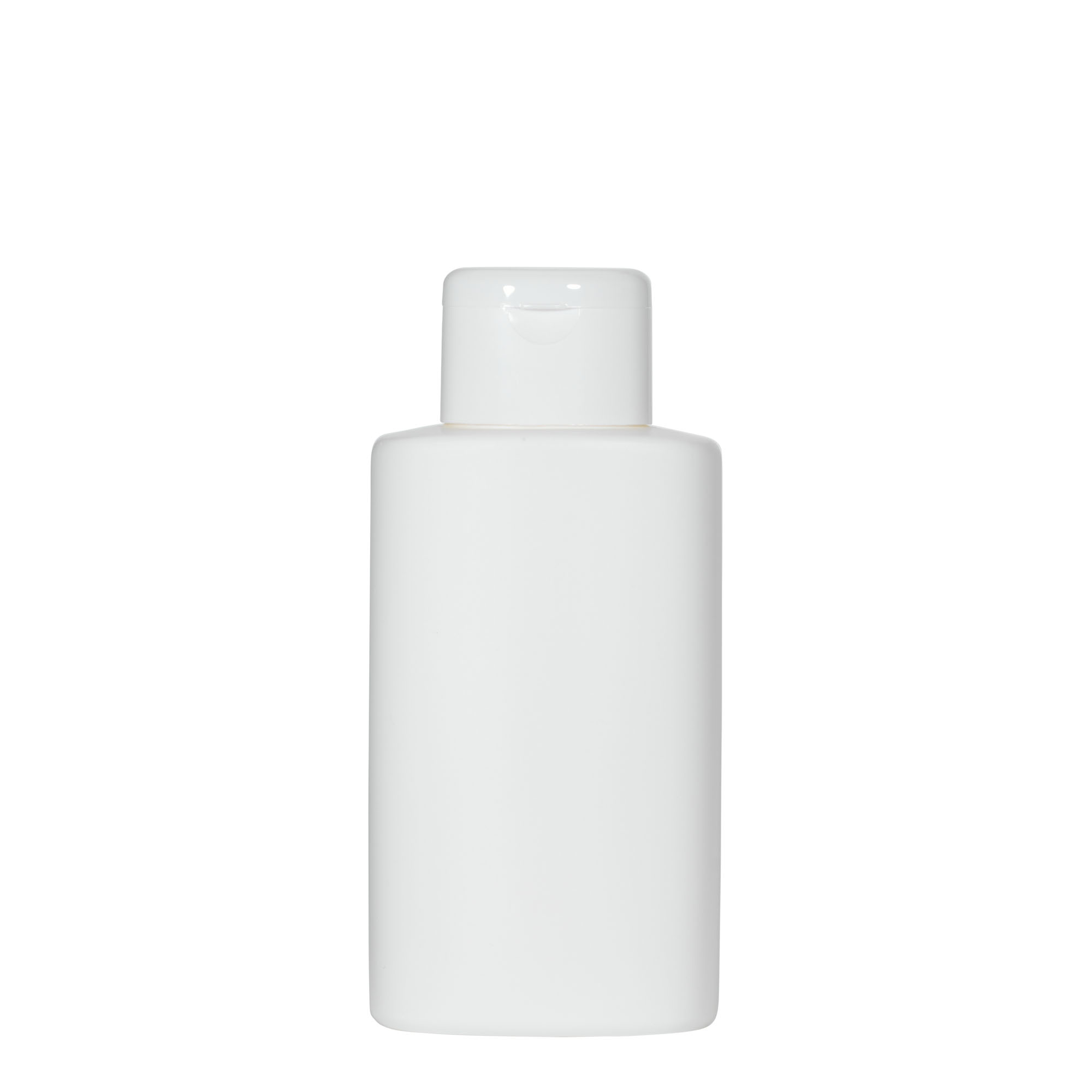 250 ml műanyag palack 'Indy', ovális, HDPE, fehér, nyílás: csavarzár
