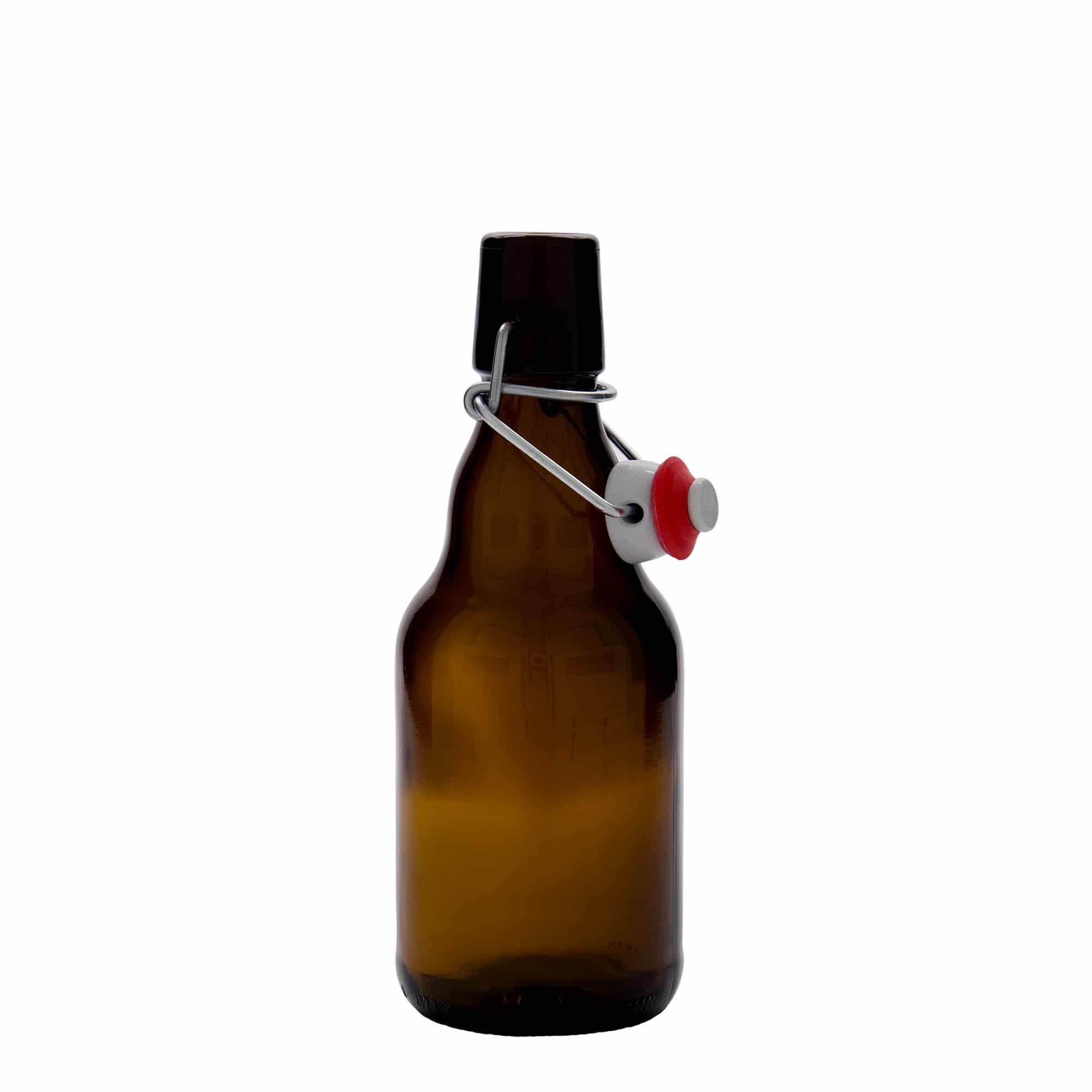330 ml sörösüveg 'Steinie', üveg, barna, nyílás: patentzár