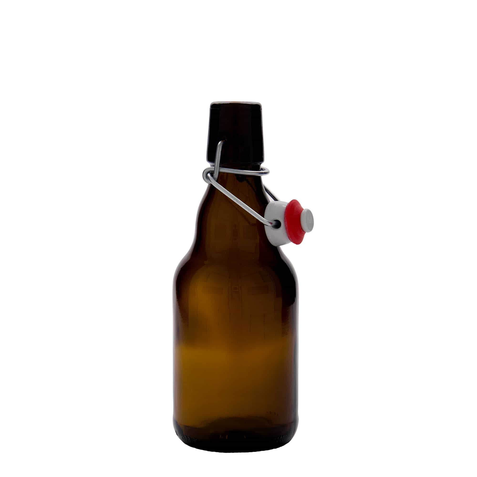 330 ml sörösüveg 'Steinie', üveg, barna, nyílás: patentzár