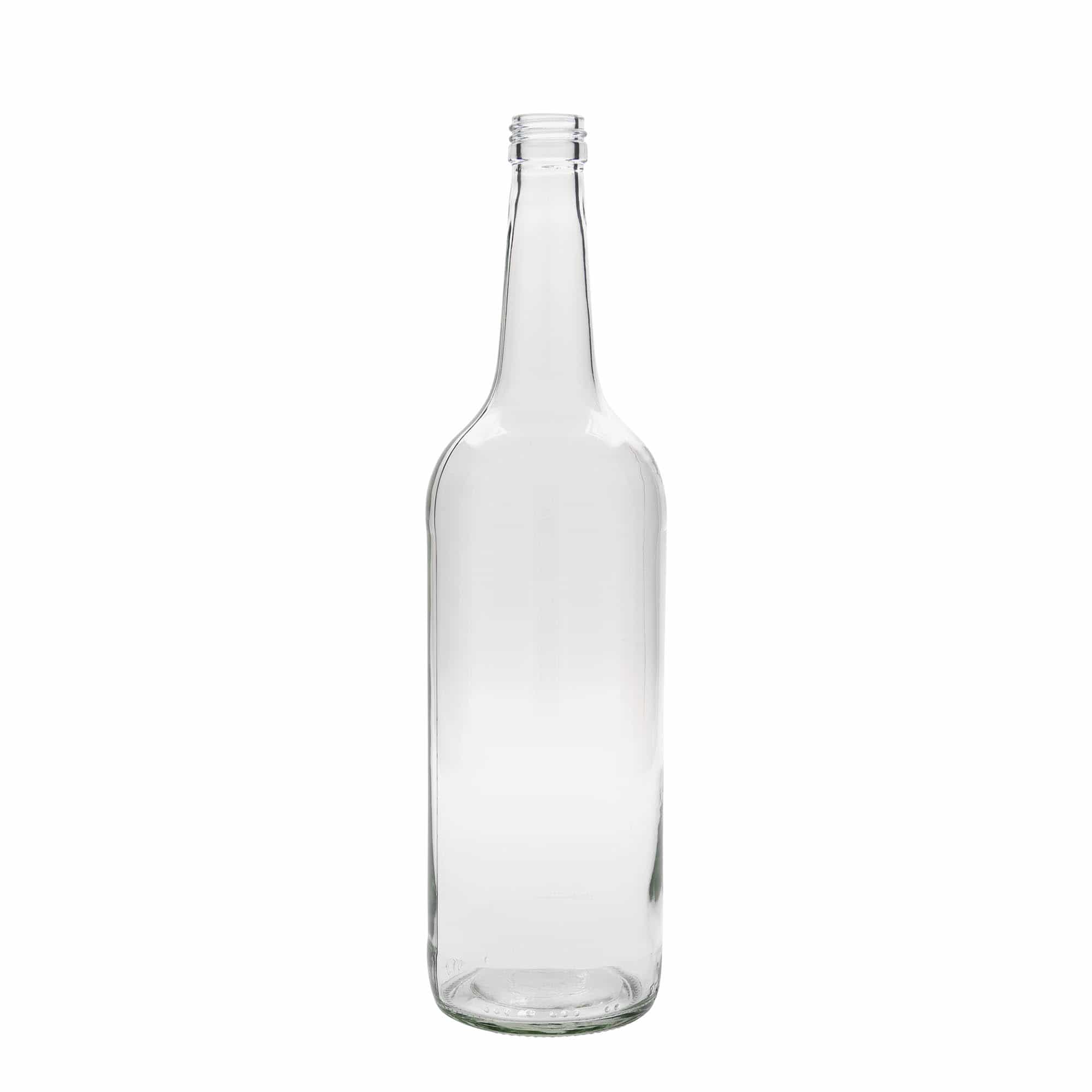 1.000 ml üvegpalack egyenes nyakkal, nyílás: PP 28