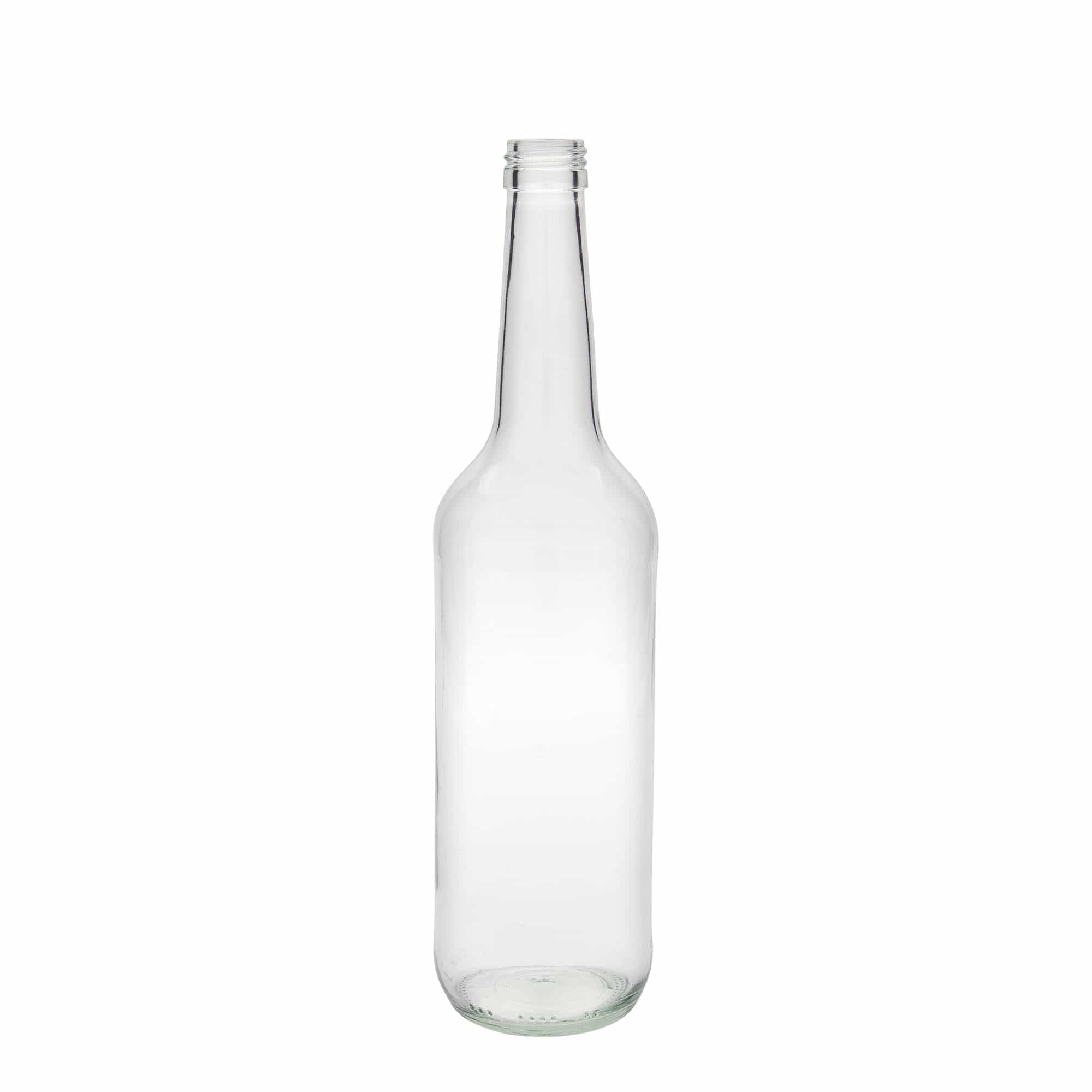 700 ml üvegpalack egyenes nyakkal, nyílás: PP 28
