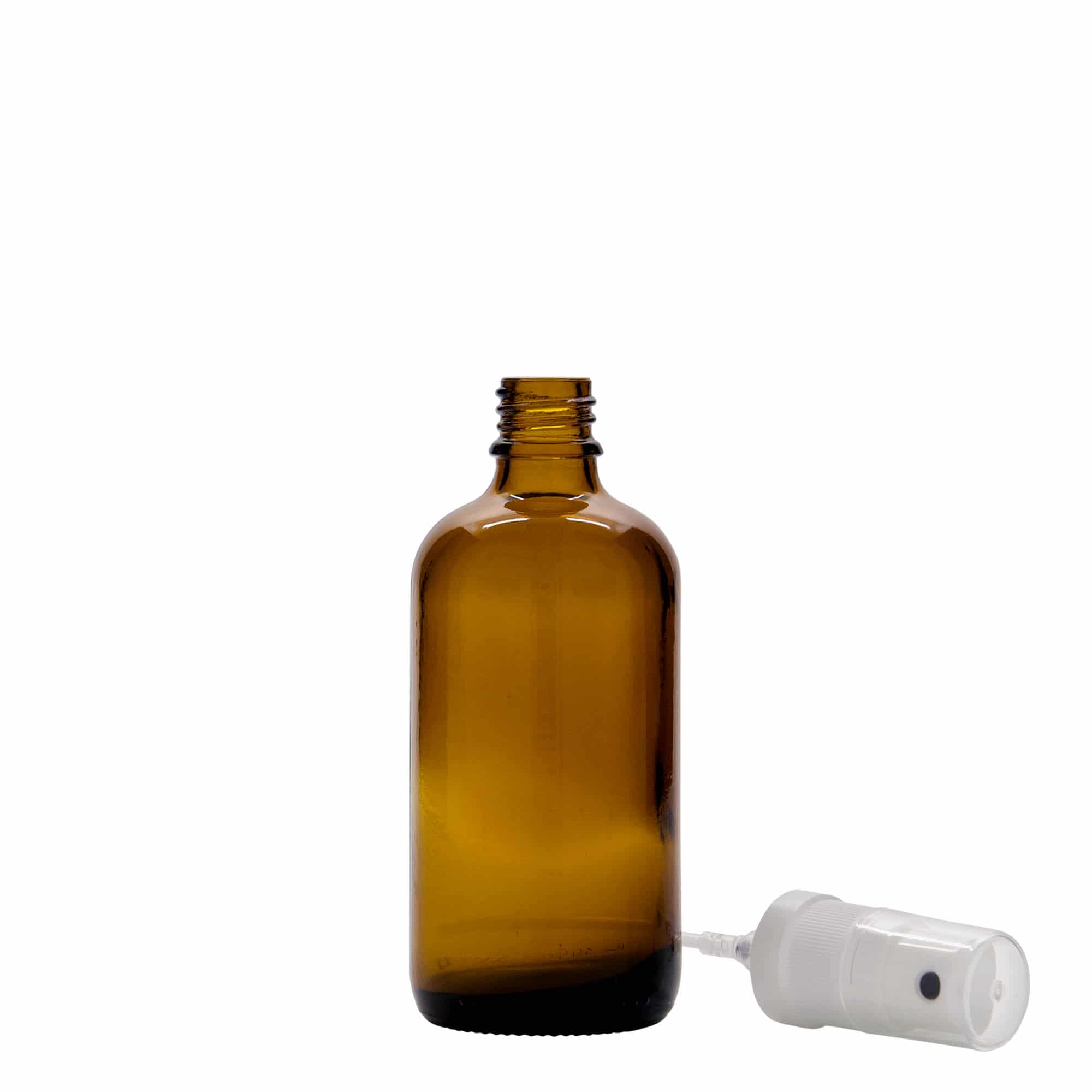 100 ml orvosi permetező üveg, barna, nyílás: DIN 18