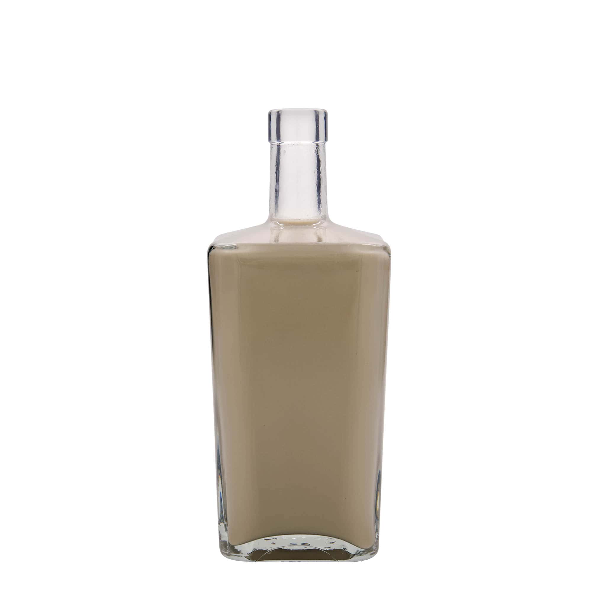 700 ml üvegpalack 'Noel', négyszögletes, nyílás: parafa